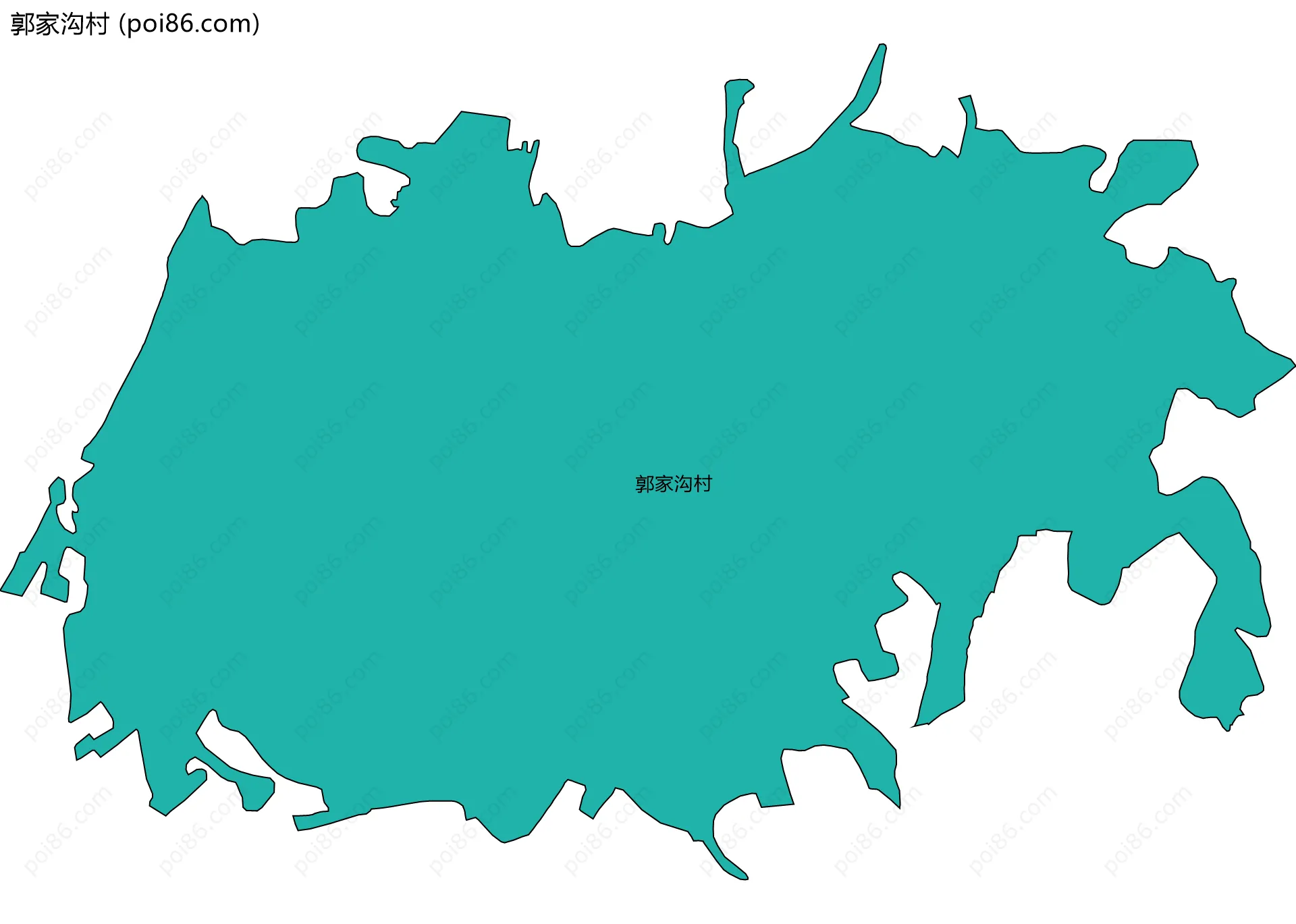 郭家沟村边界地图