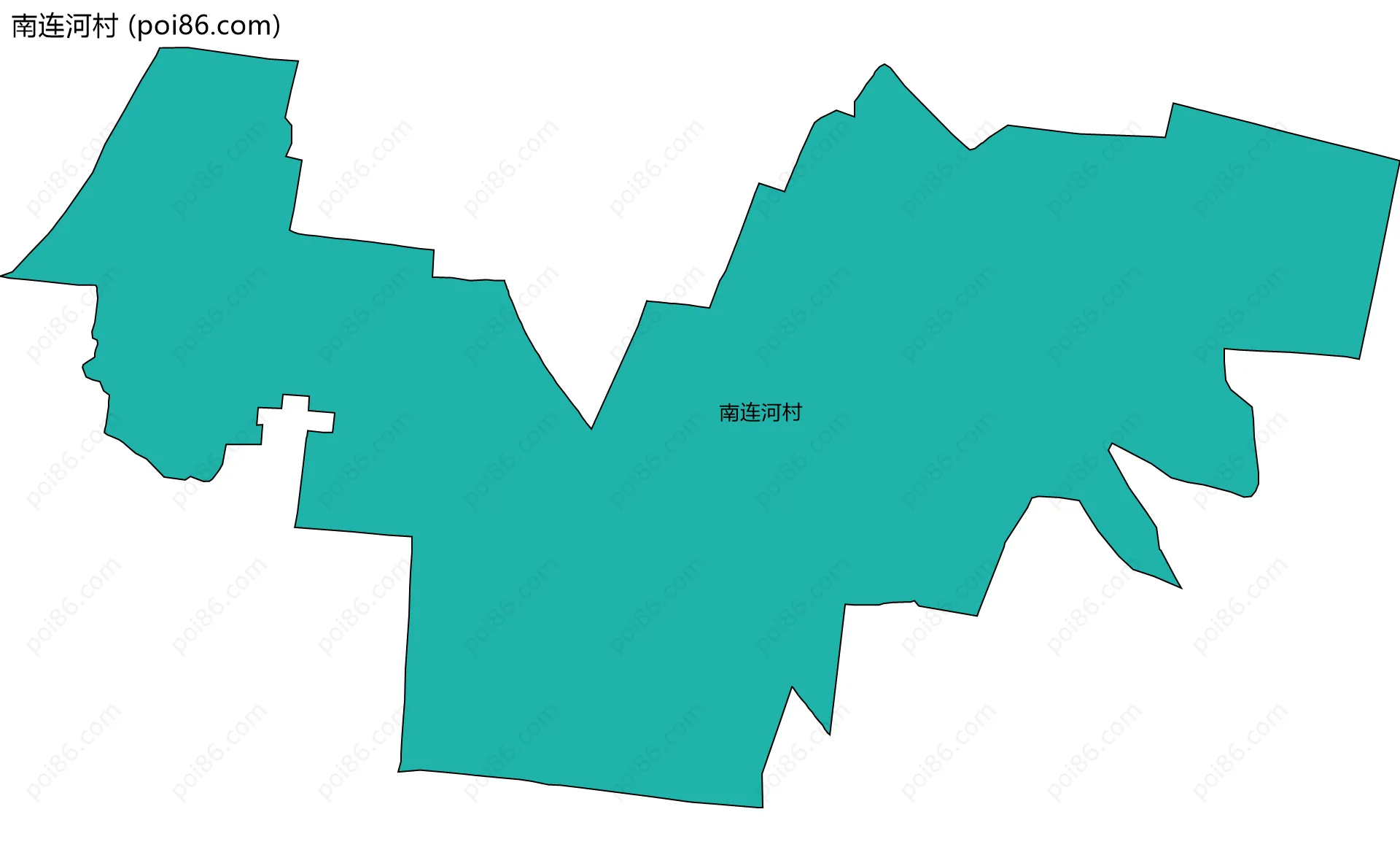 南连河村边界地图