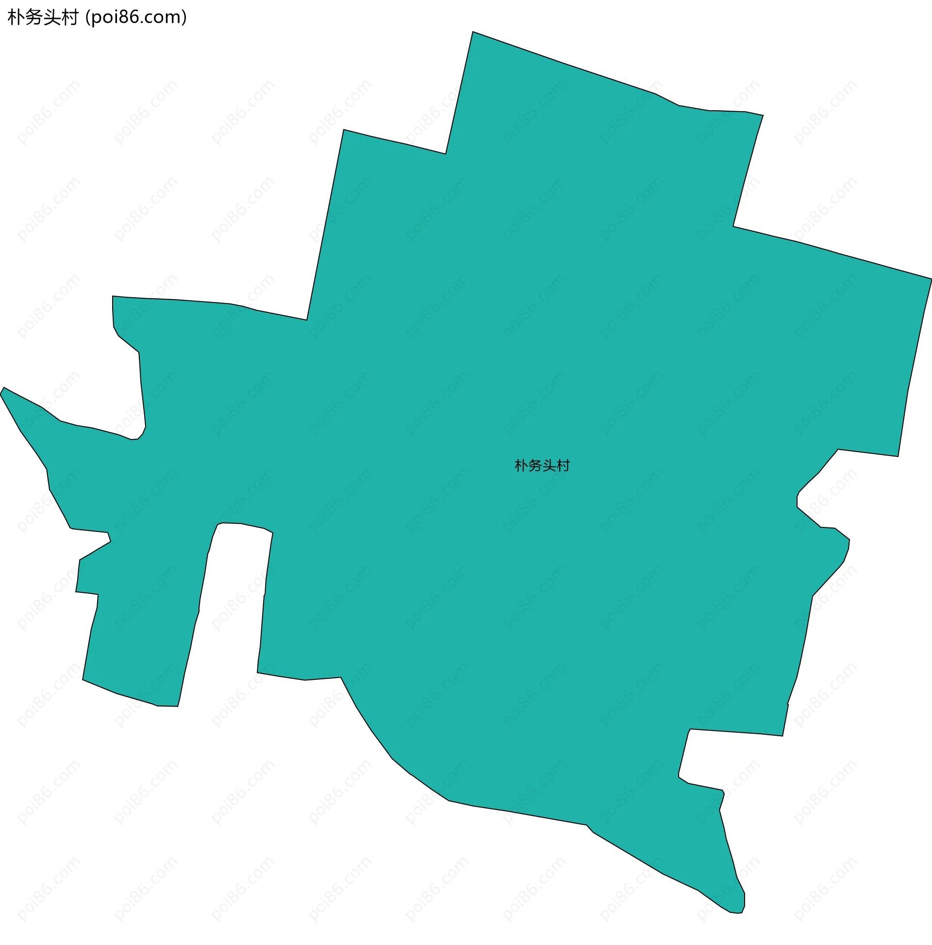 朴务头村边界地图