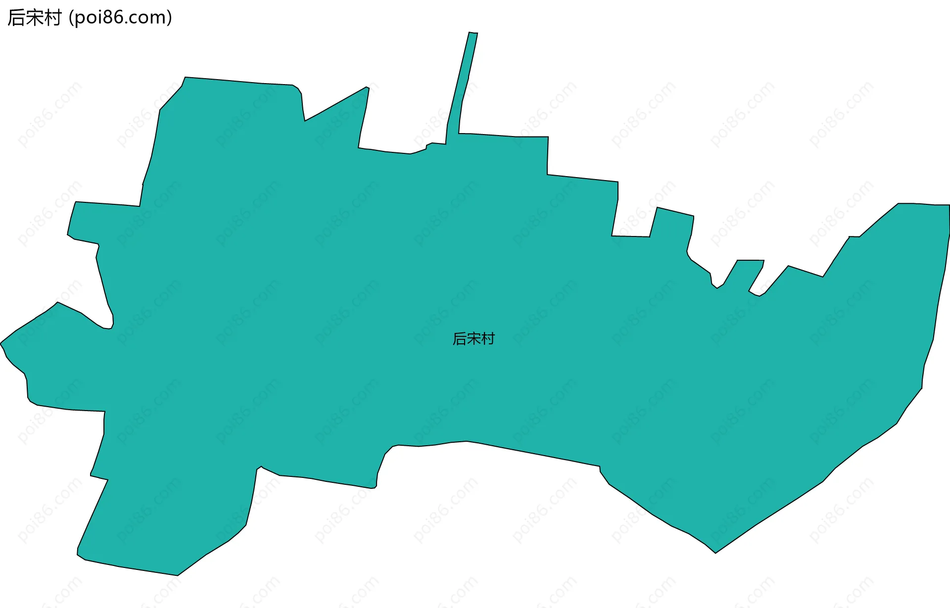 后宋村边界地图