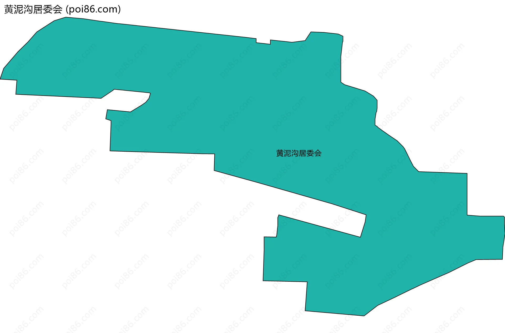 黄泥沟居委会边界地图