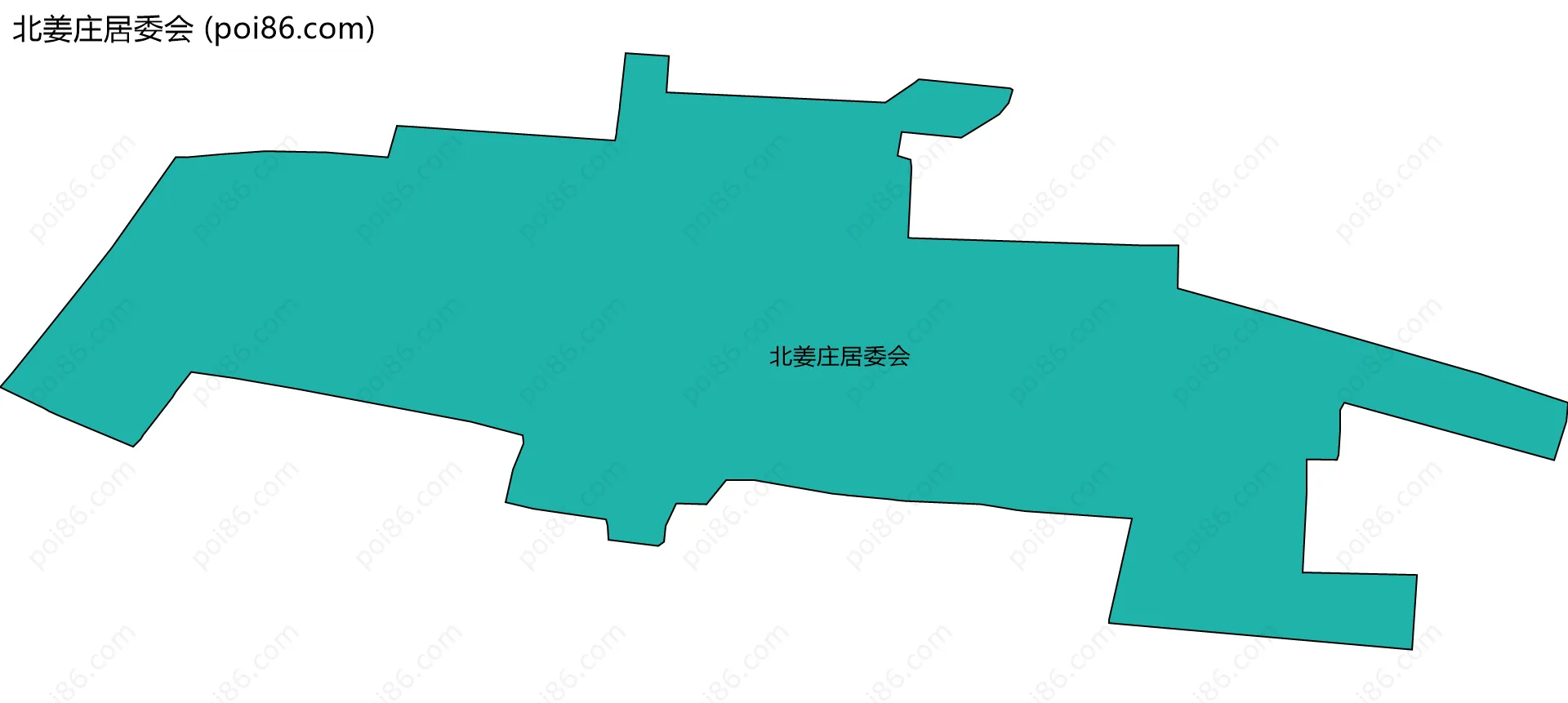 北姜庄居委会边界地图