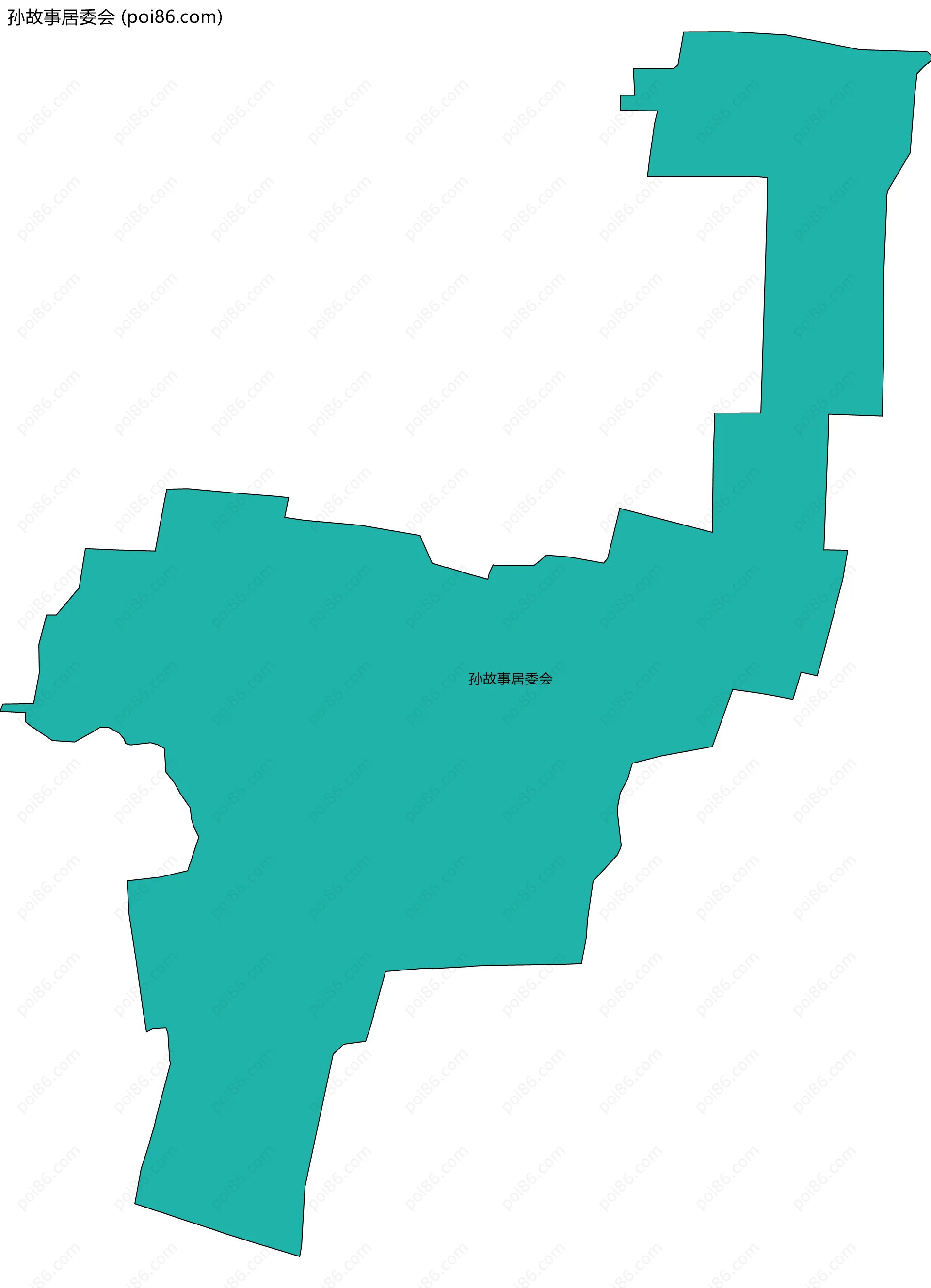 孙故事居委会边界地图