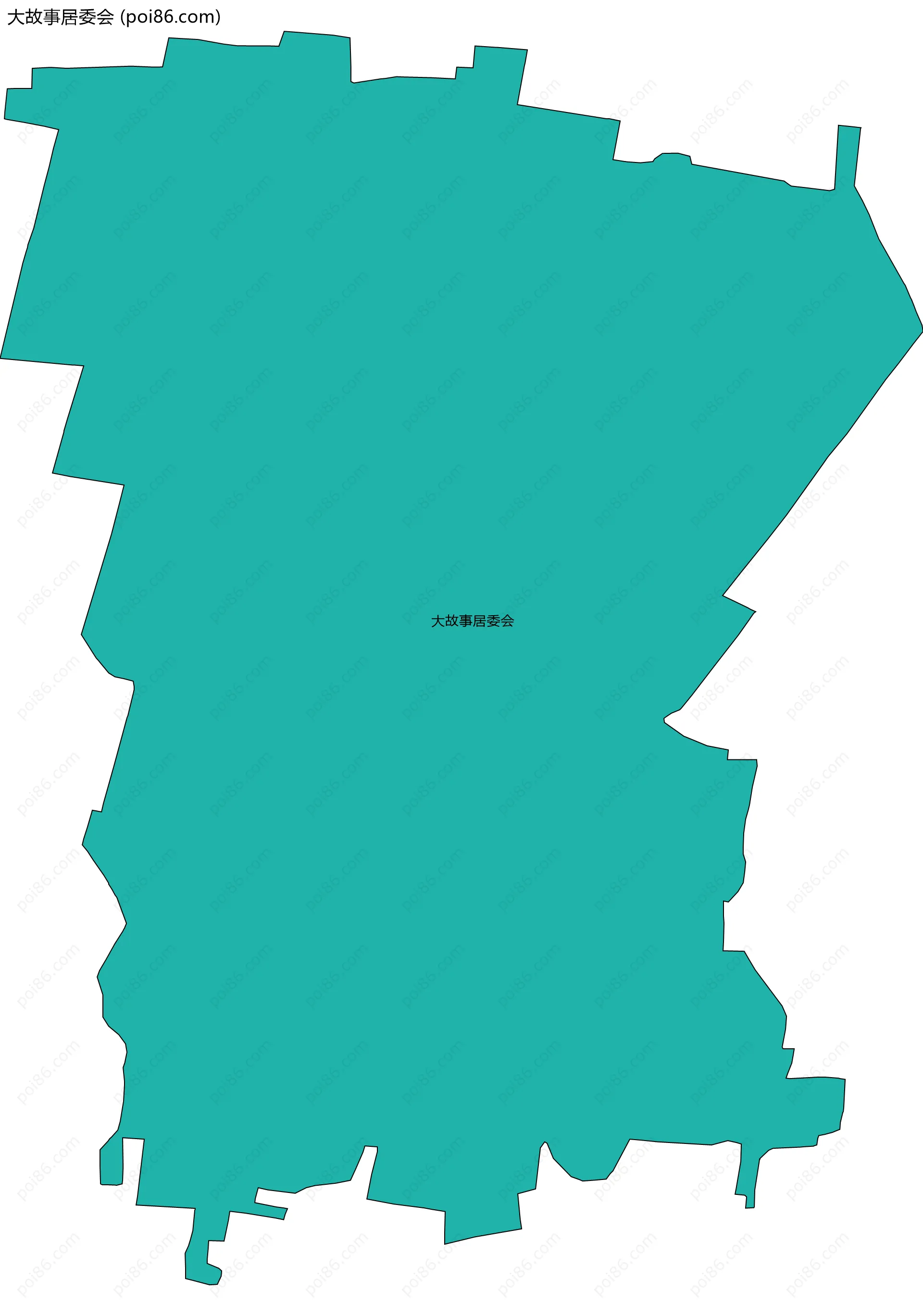 大故事居委会边界地图