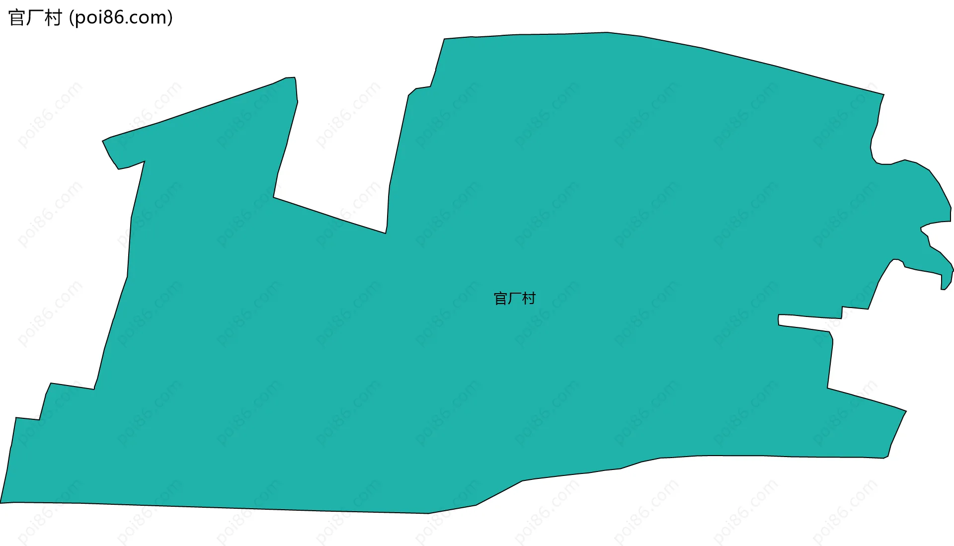 官厂村边界地图