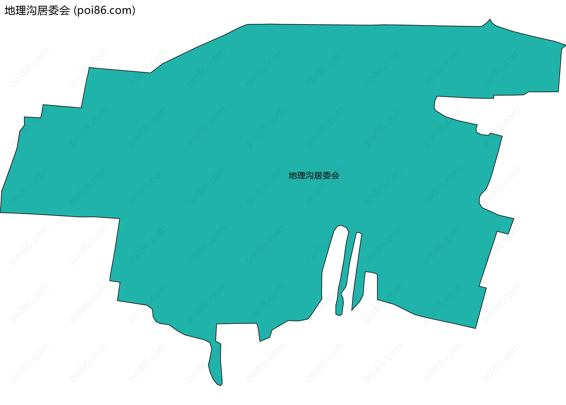 地理沟居委会边界地图