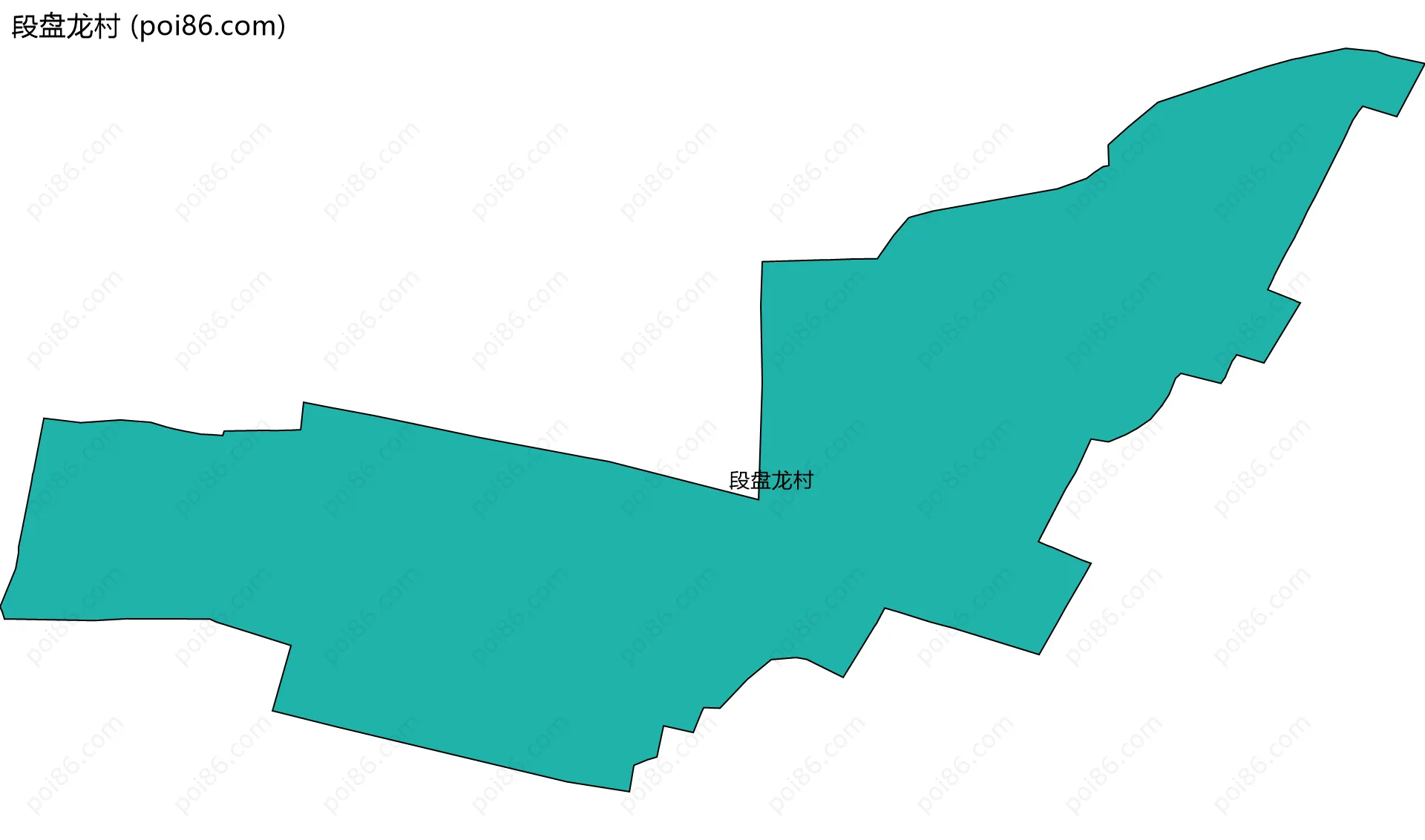 段盘龙村边界地图