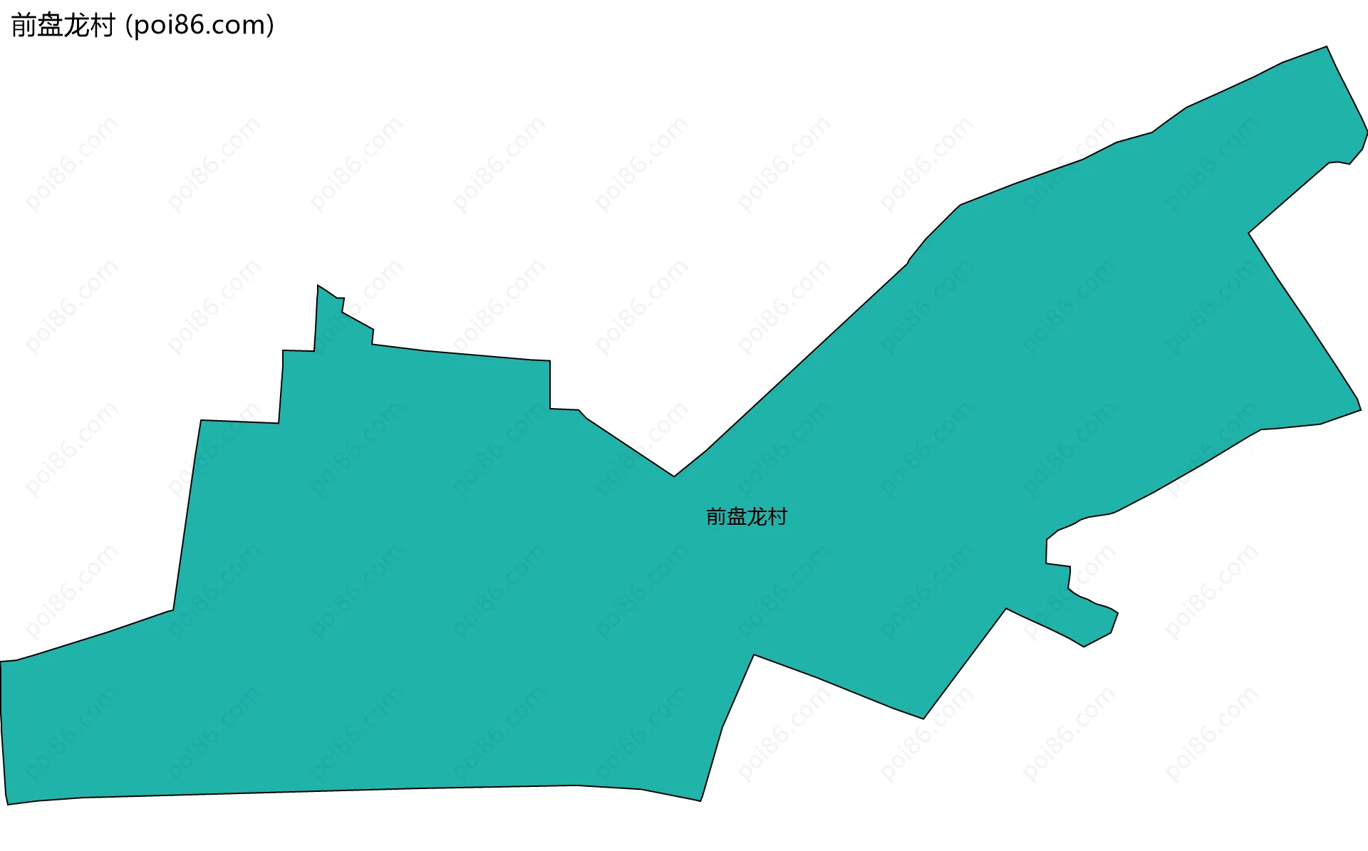 前盘龙村边界地图