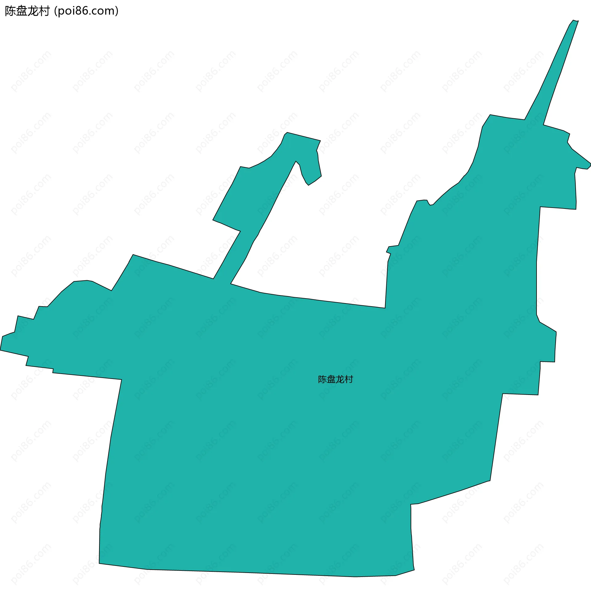 陈盘龙村边界地图