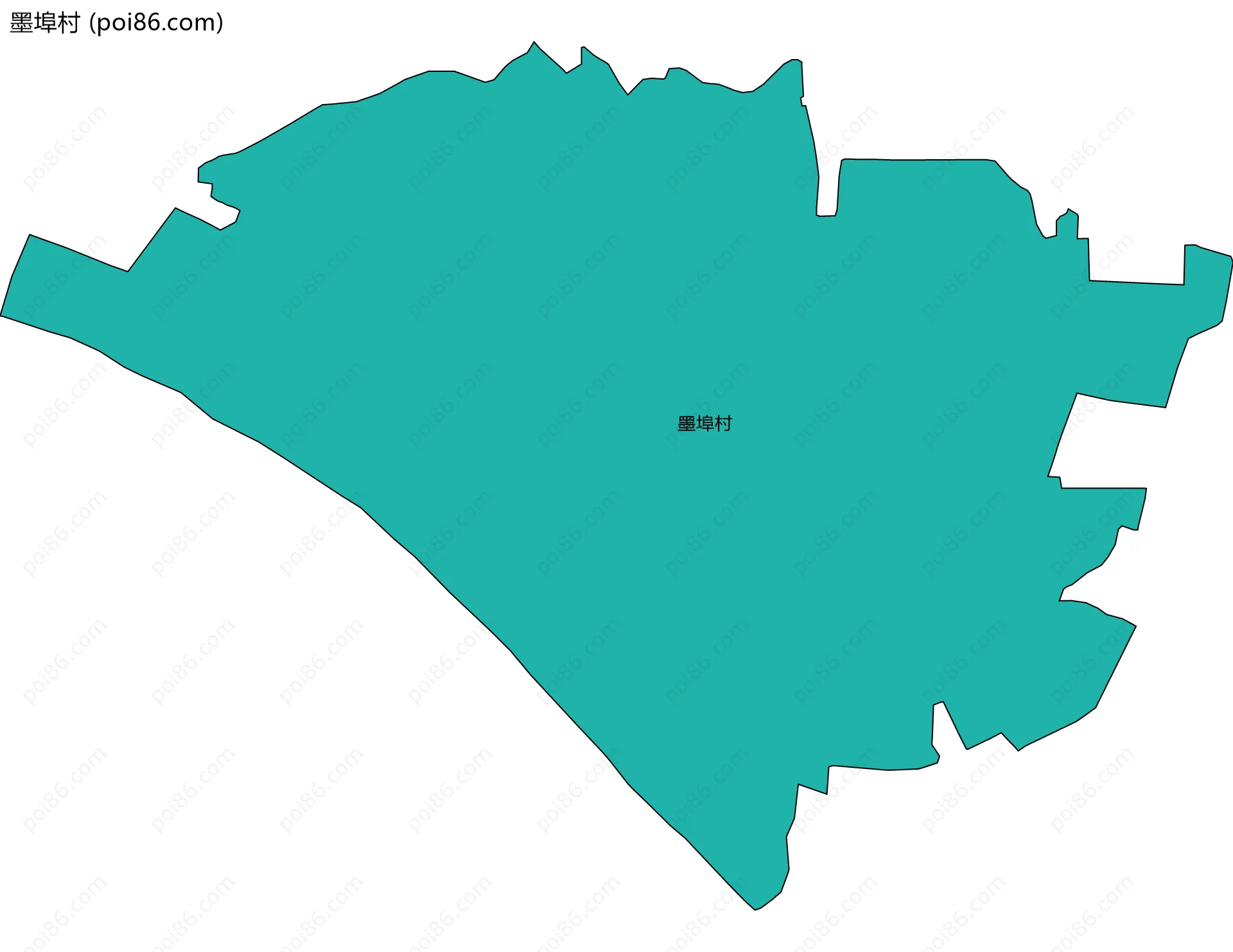 墨埠村边界地图