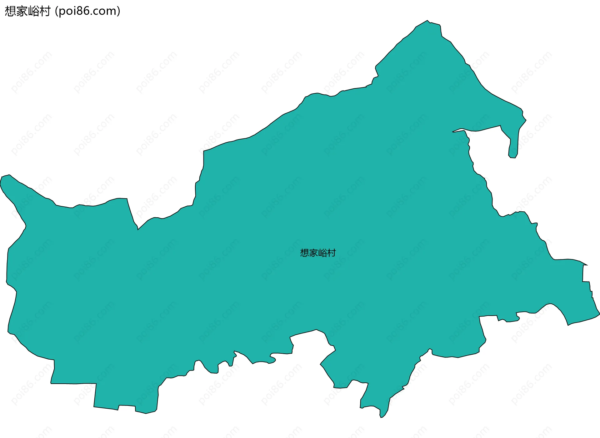 想家峪村边界地图