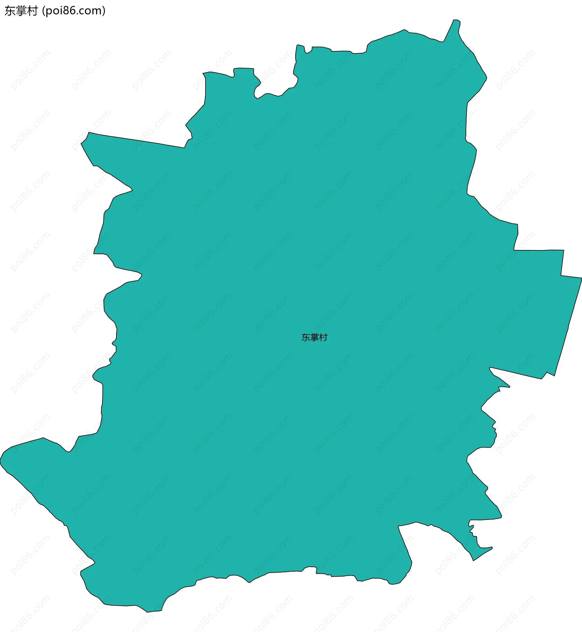 东掌村边界地图