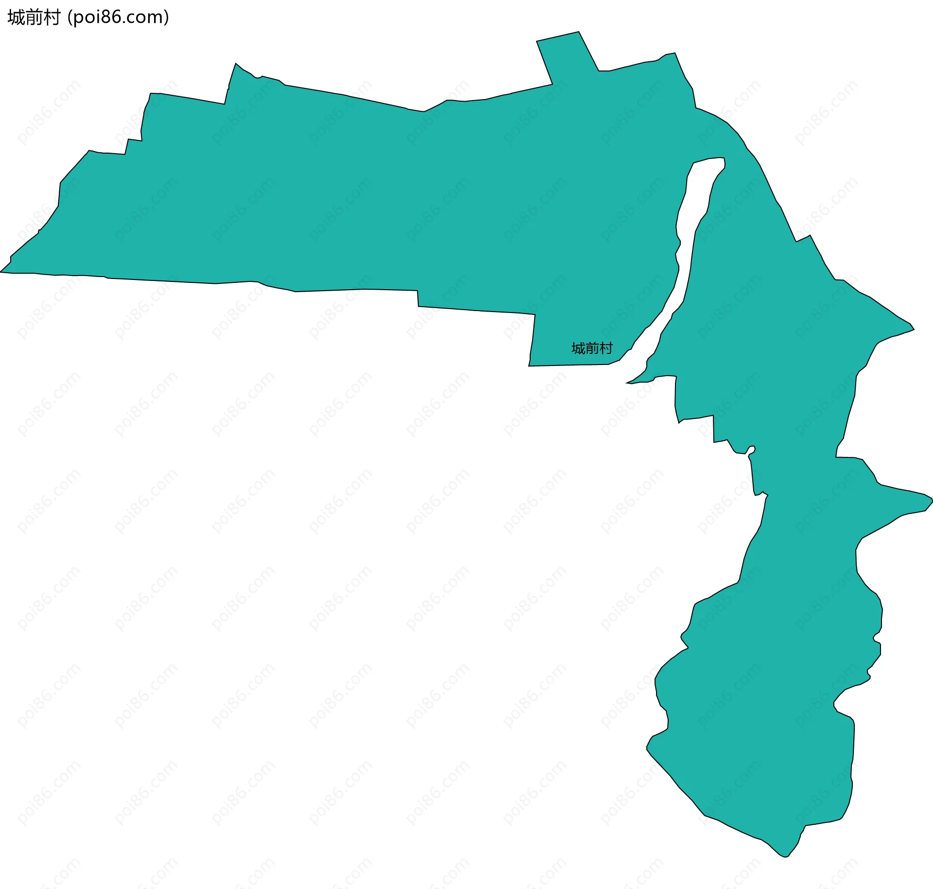 城前村边界地图