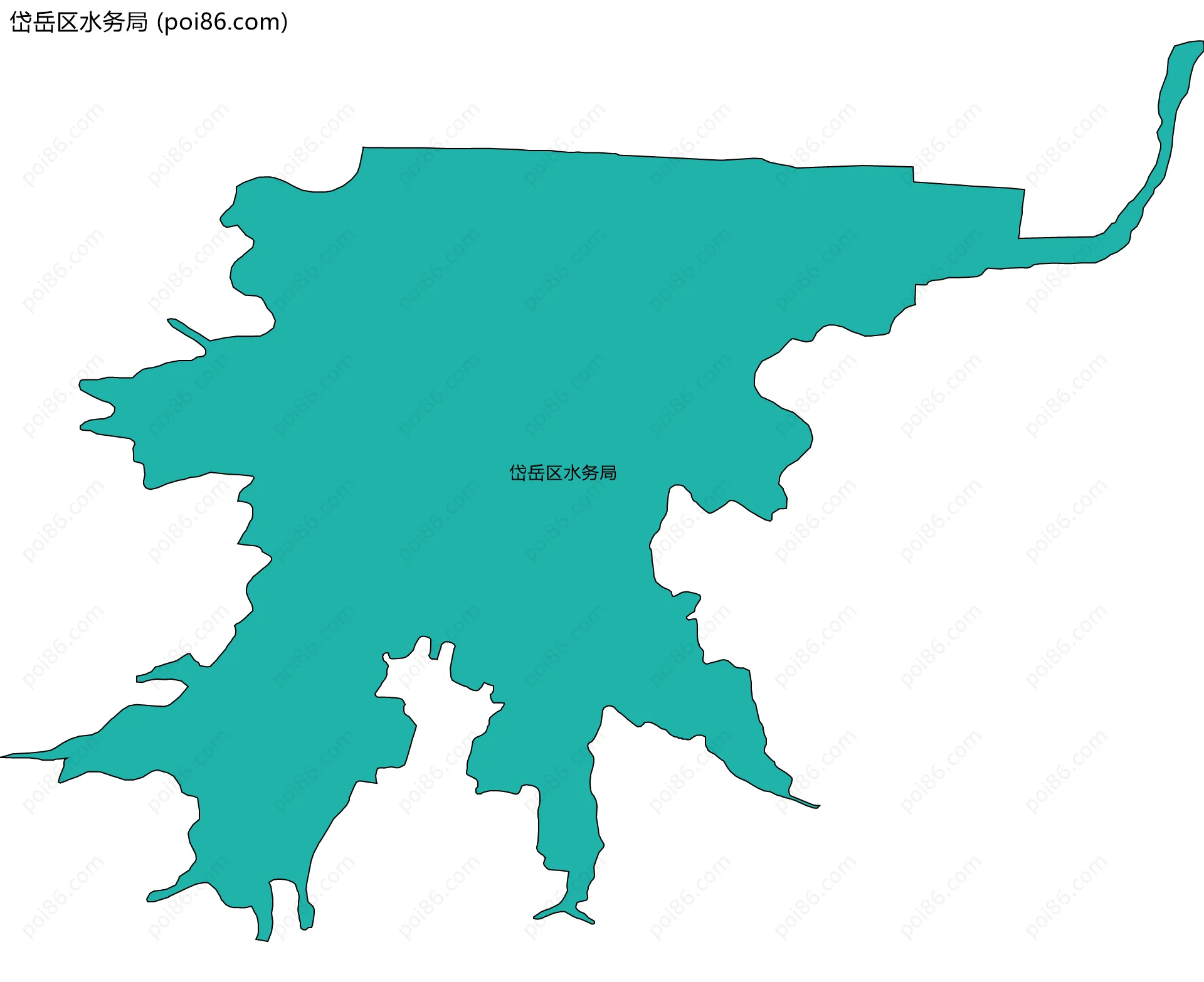 岱岳区水务局边界地图