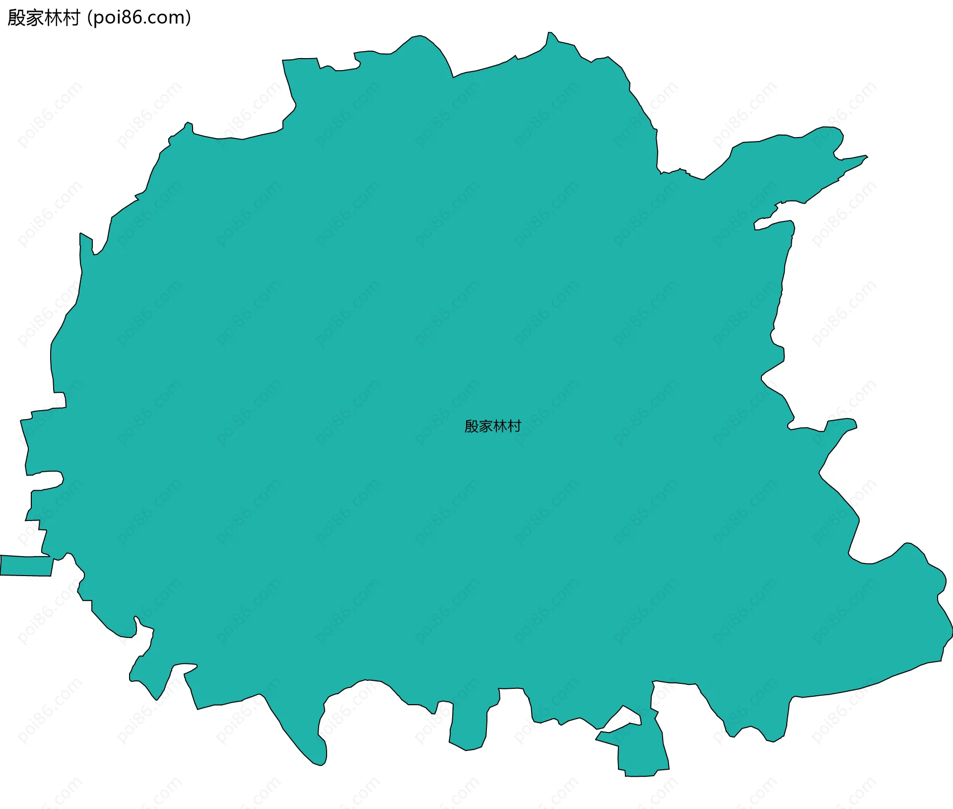 殷家林村边界地图