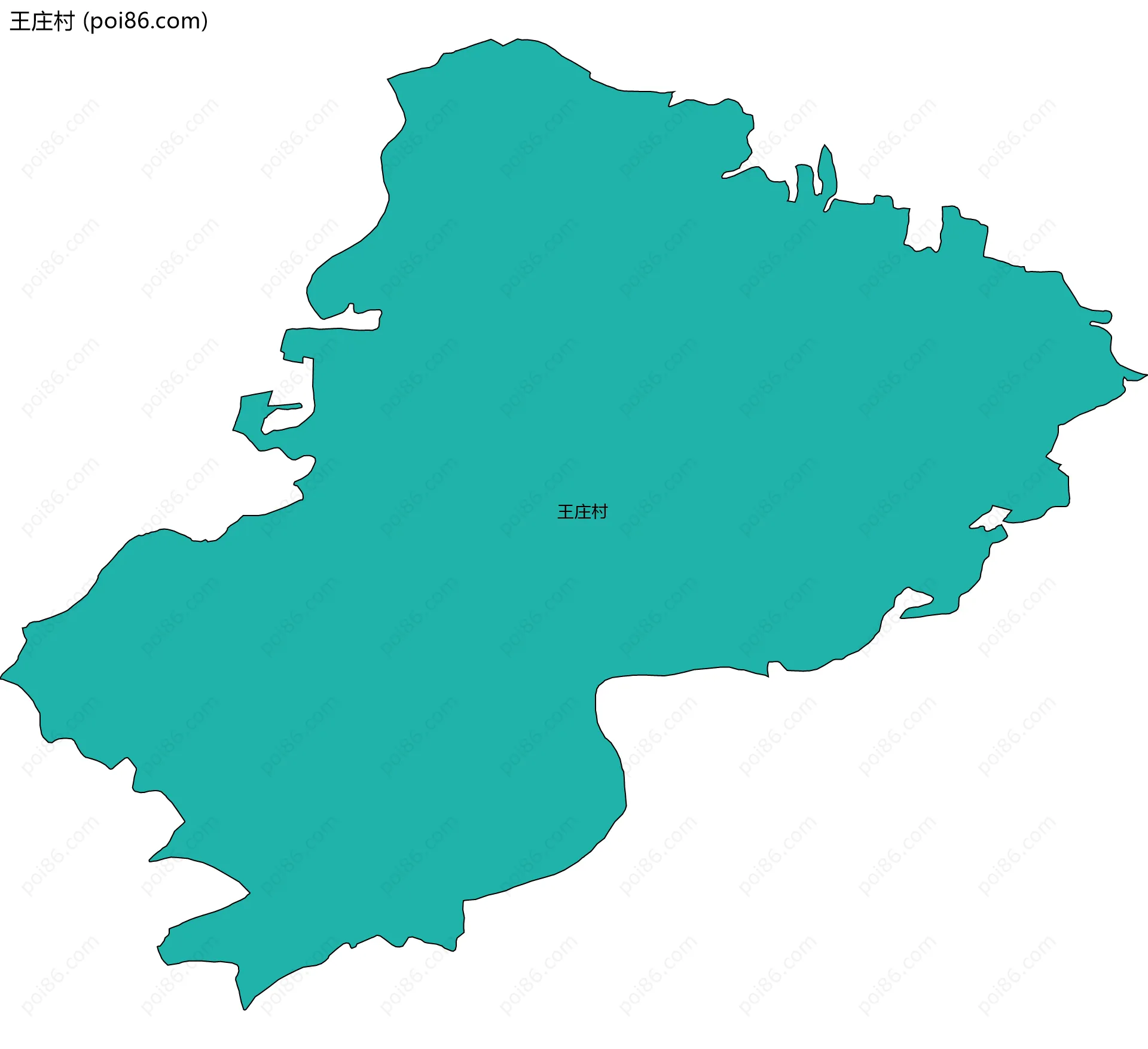 王庄村边界地图