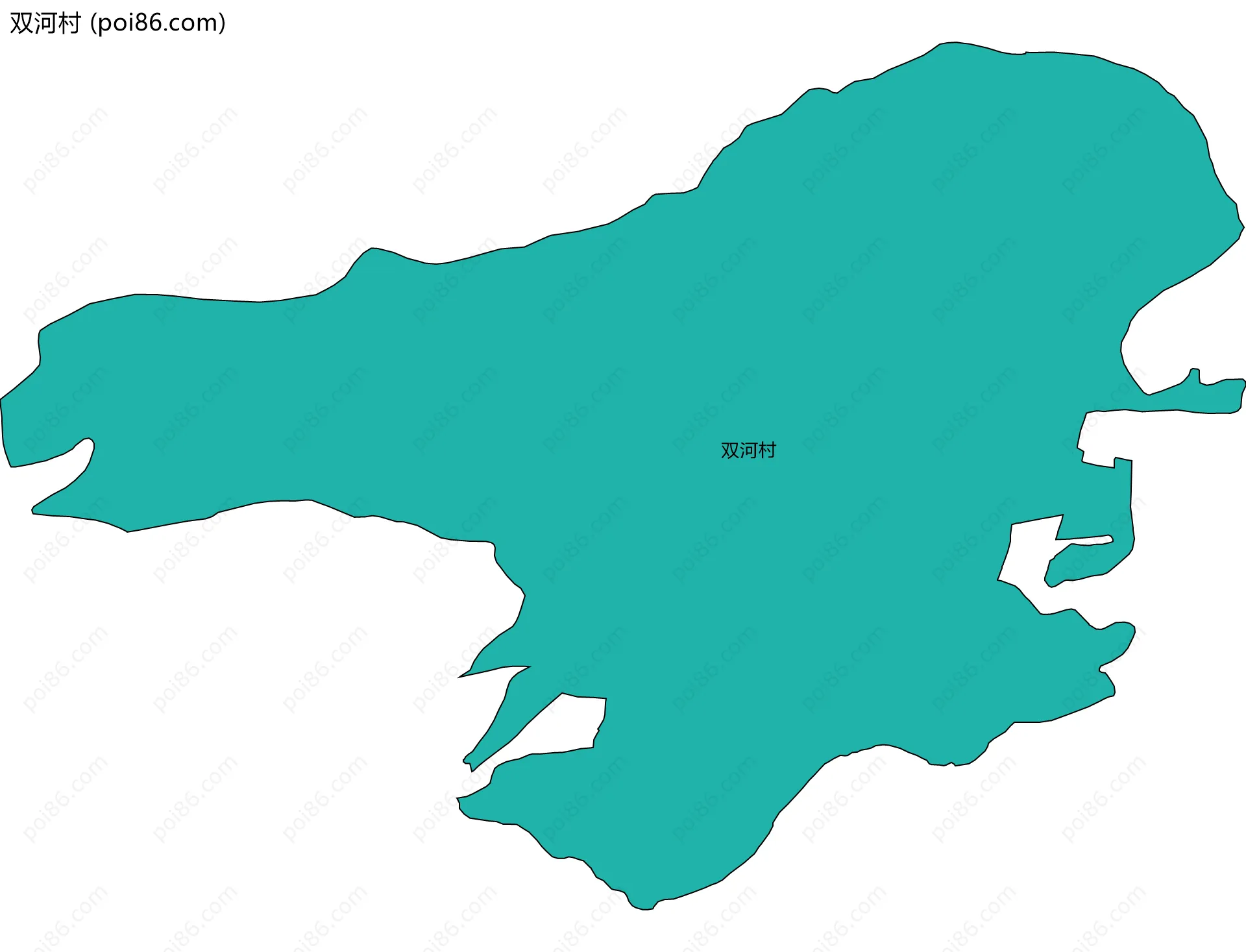 双河村边界地图