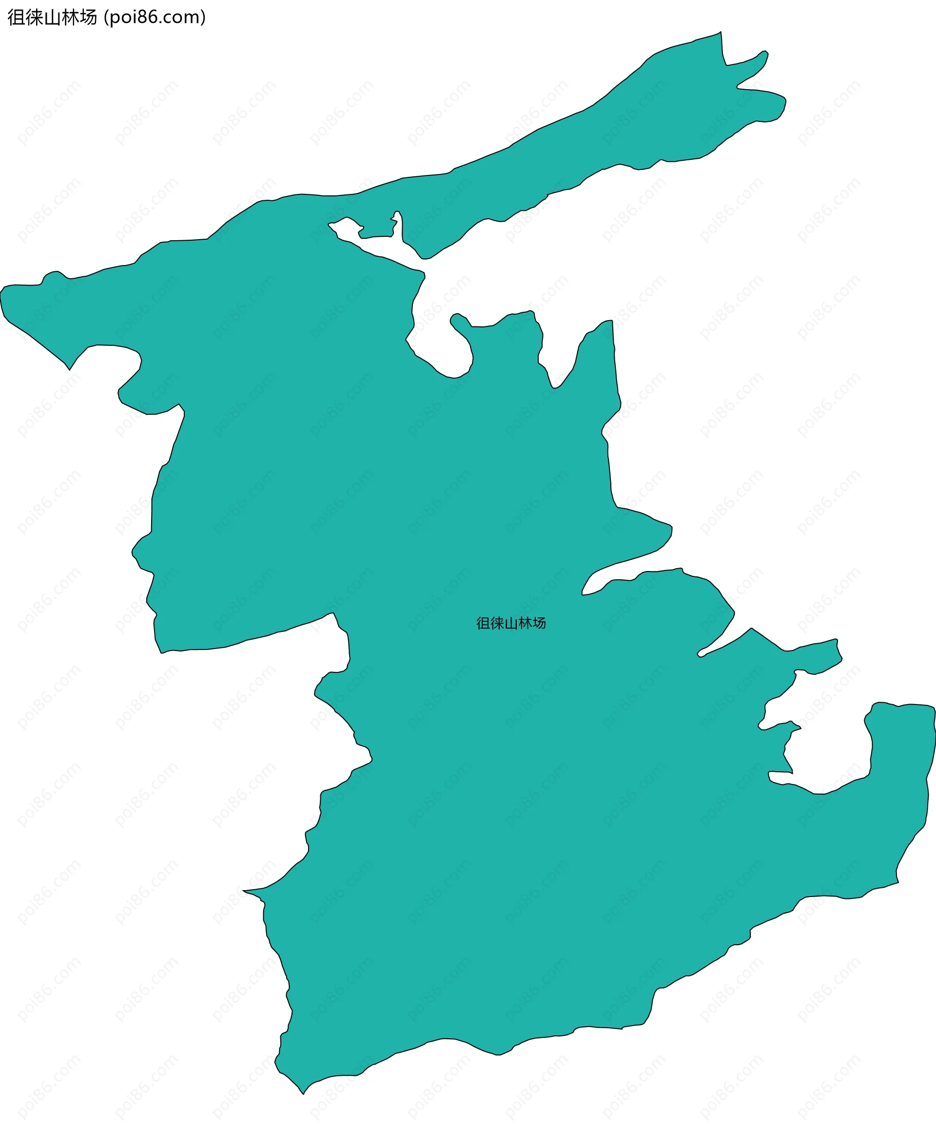 徂徕山林场边界地图