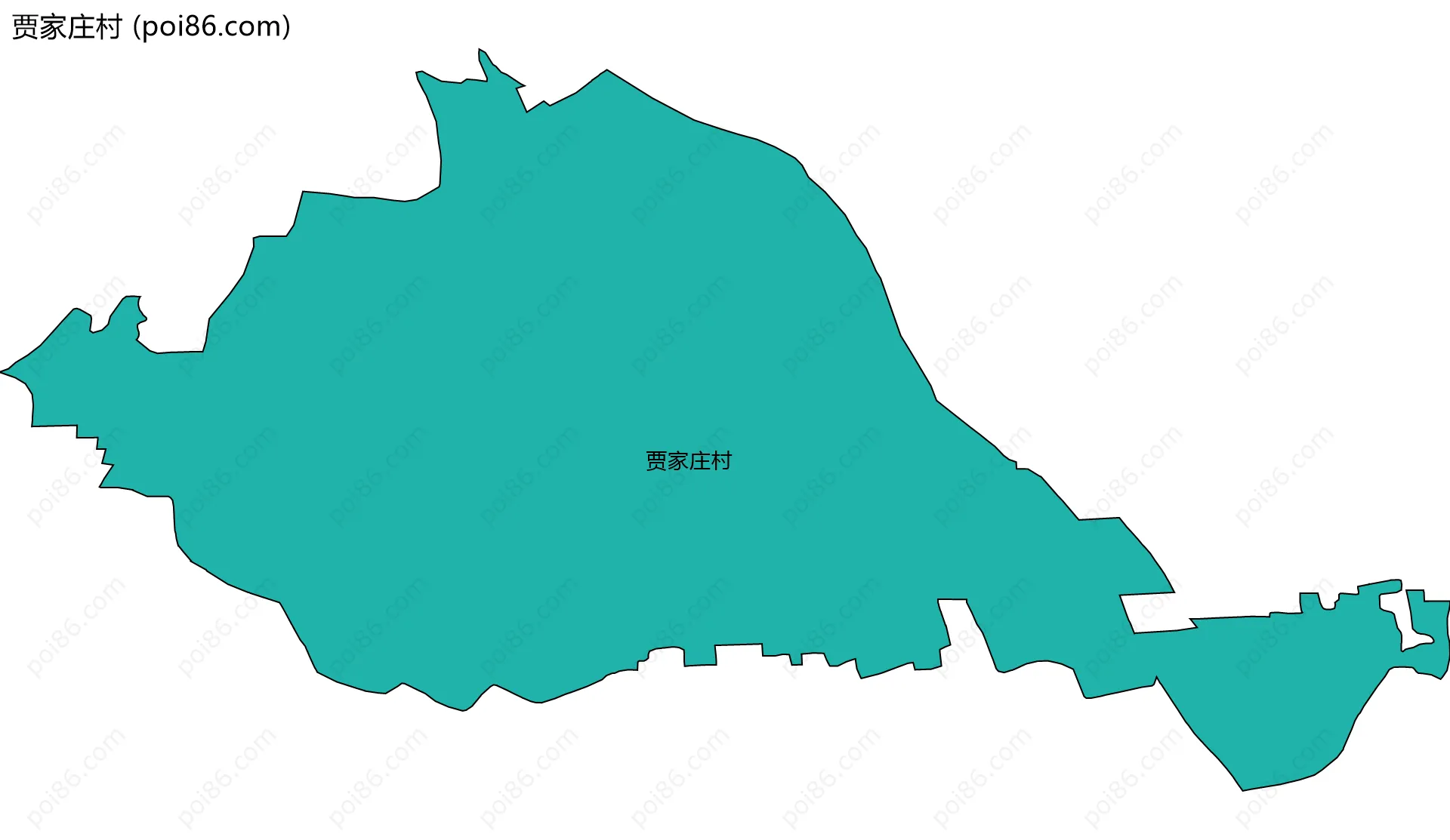 贾家庄村边界地图