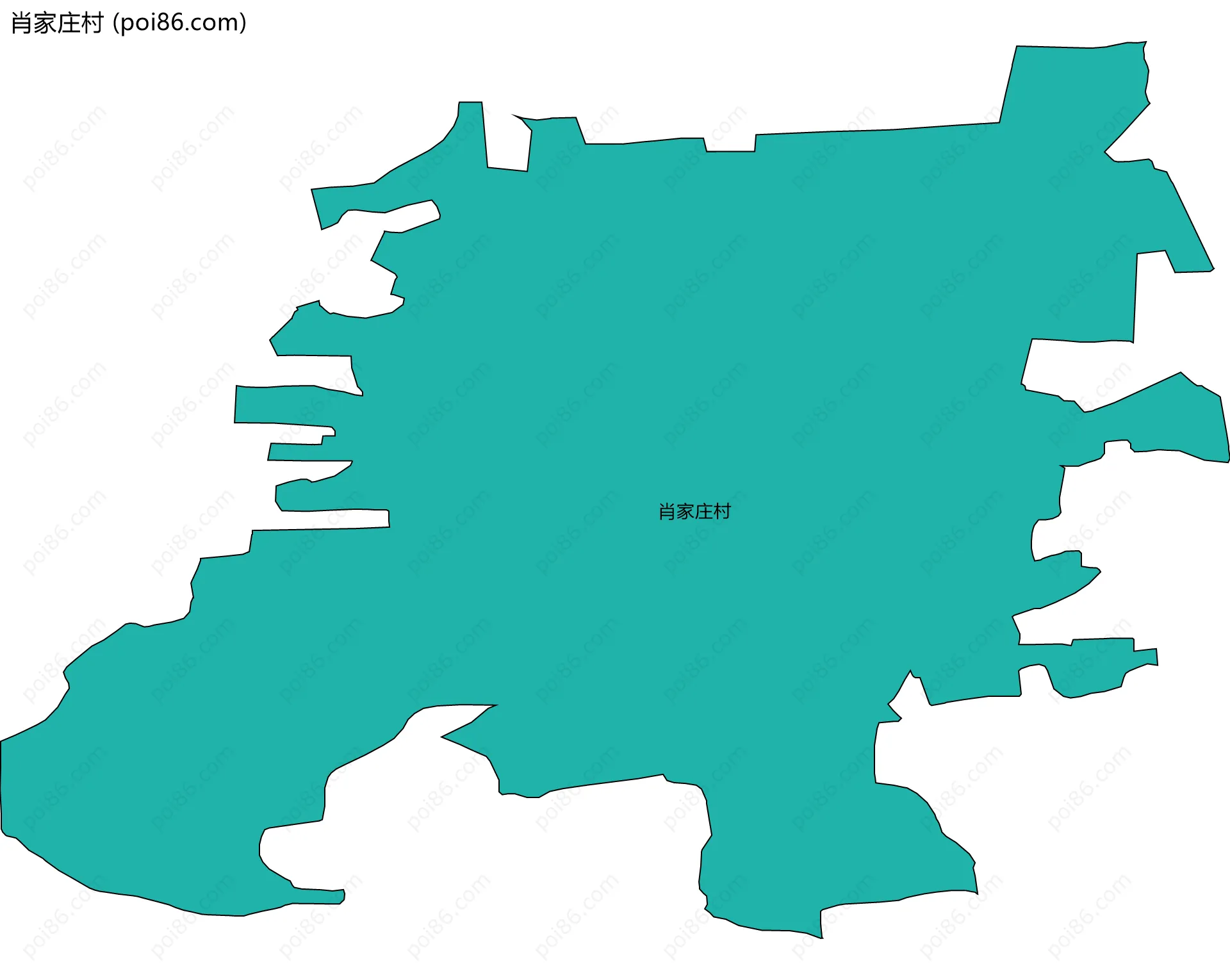 肖家庄村边界地图