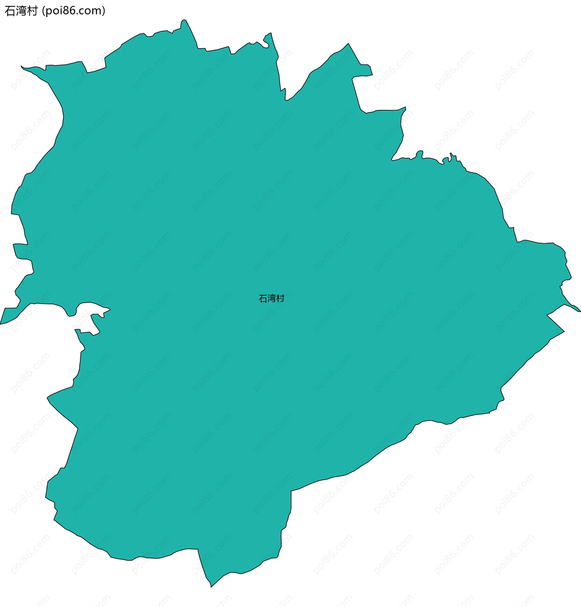 石湾村边界地图