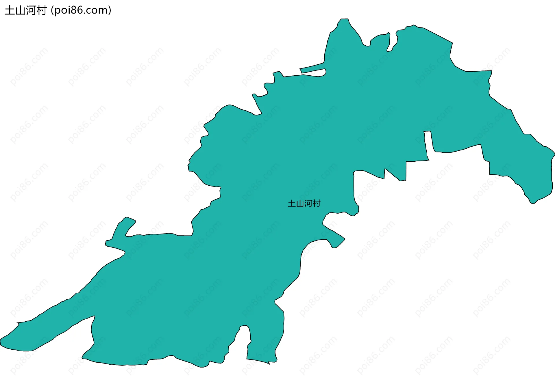 土山河村边界地图