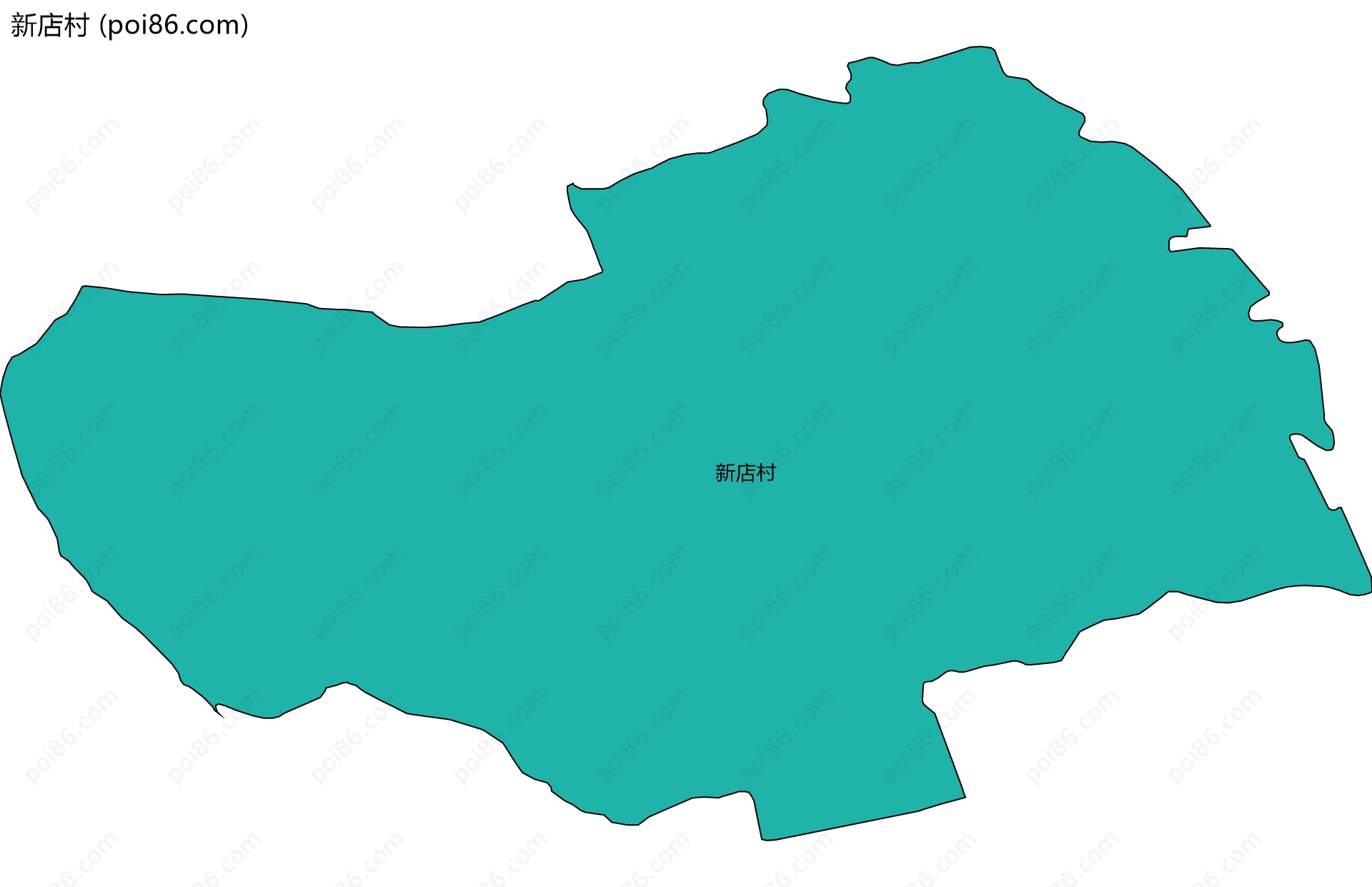 新店村边界地图