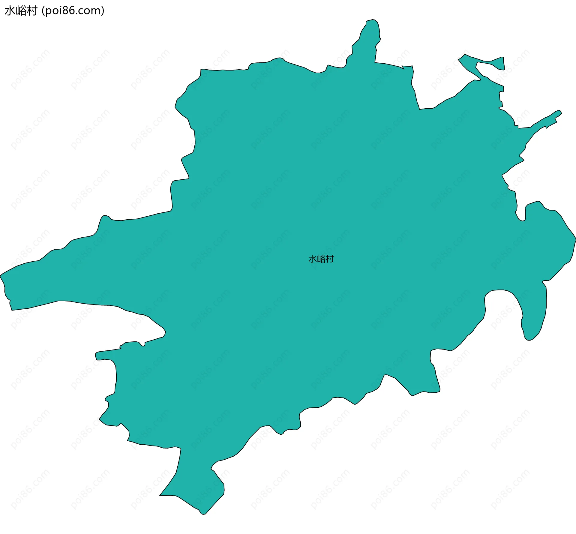 水峪村边界地图