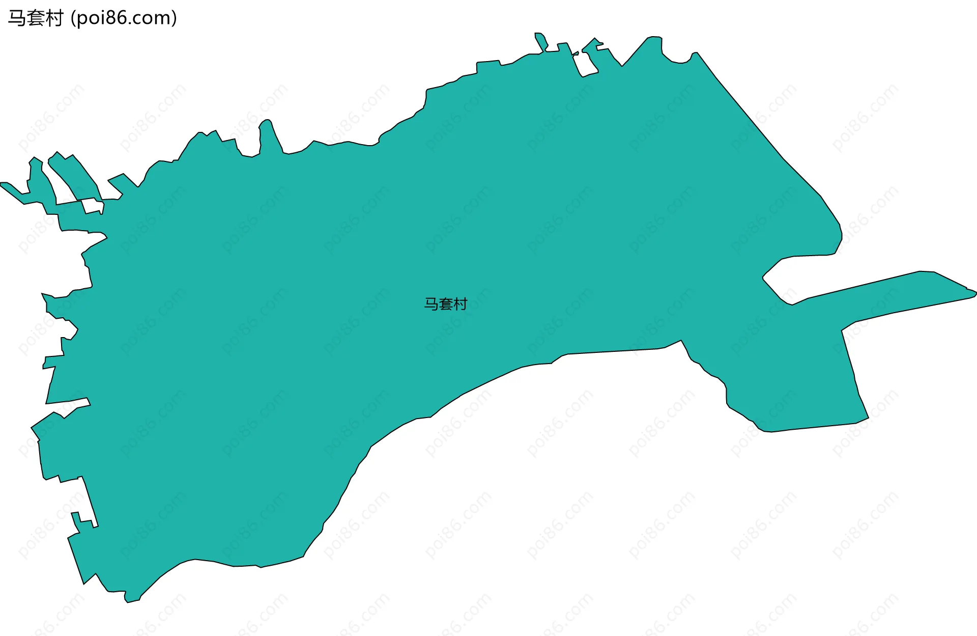 马套村边界地图