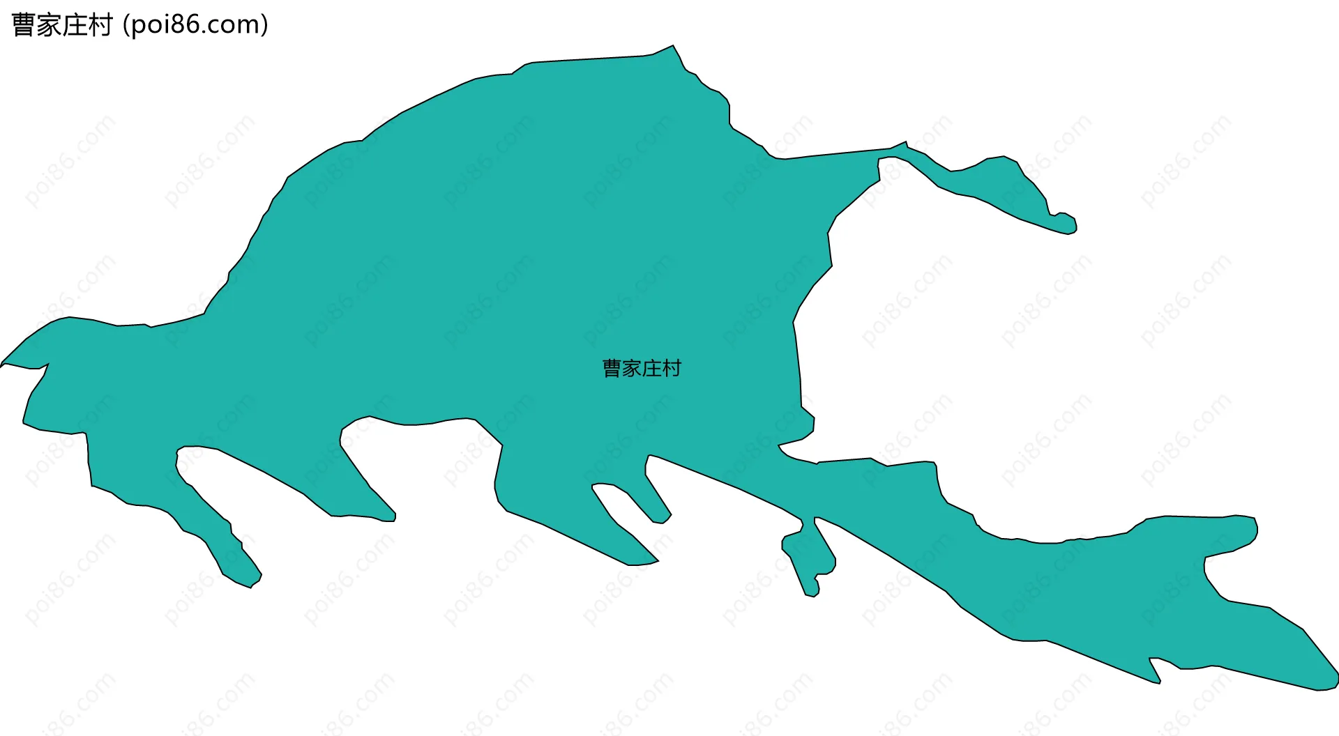 曹家庄村边界地图