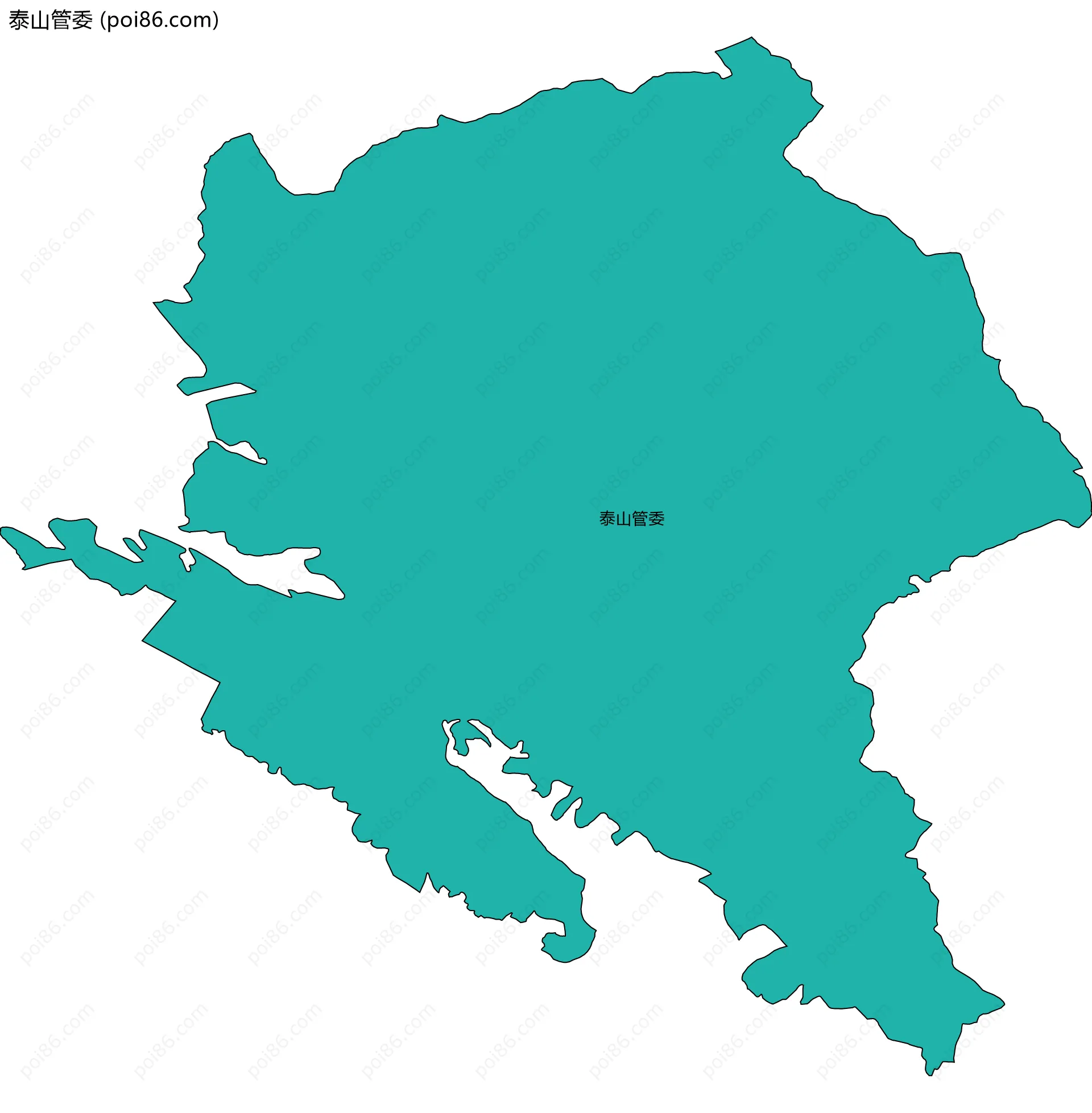 泰山管委边界地图