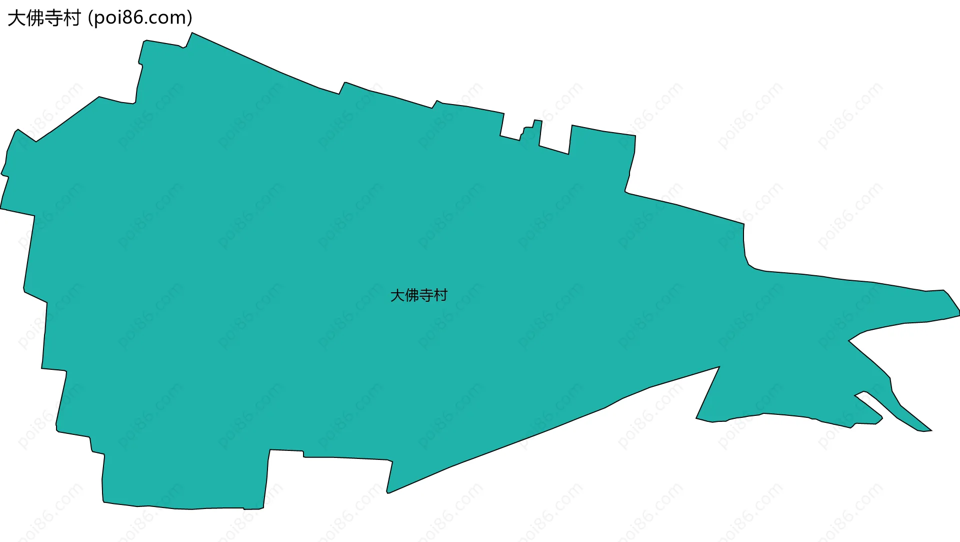 大佛寺村边界地图