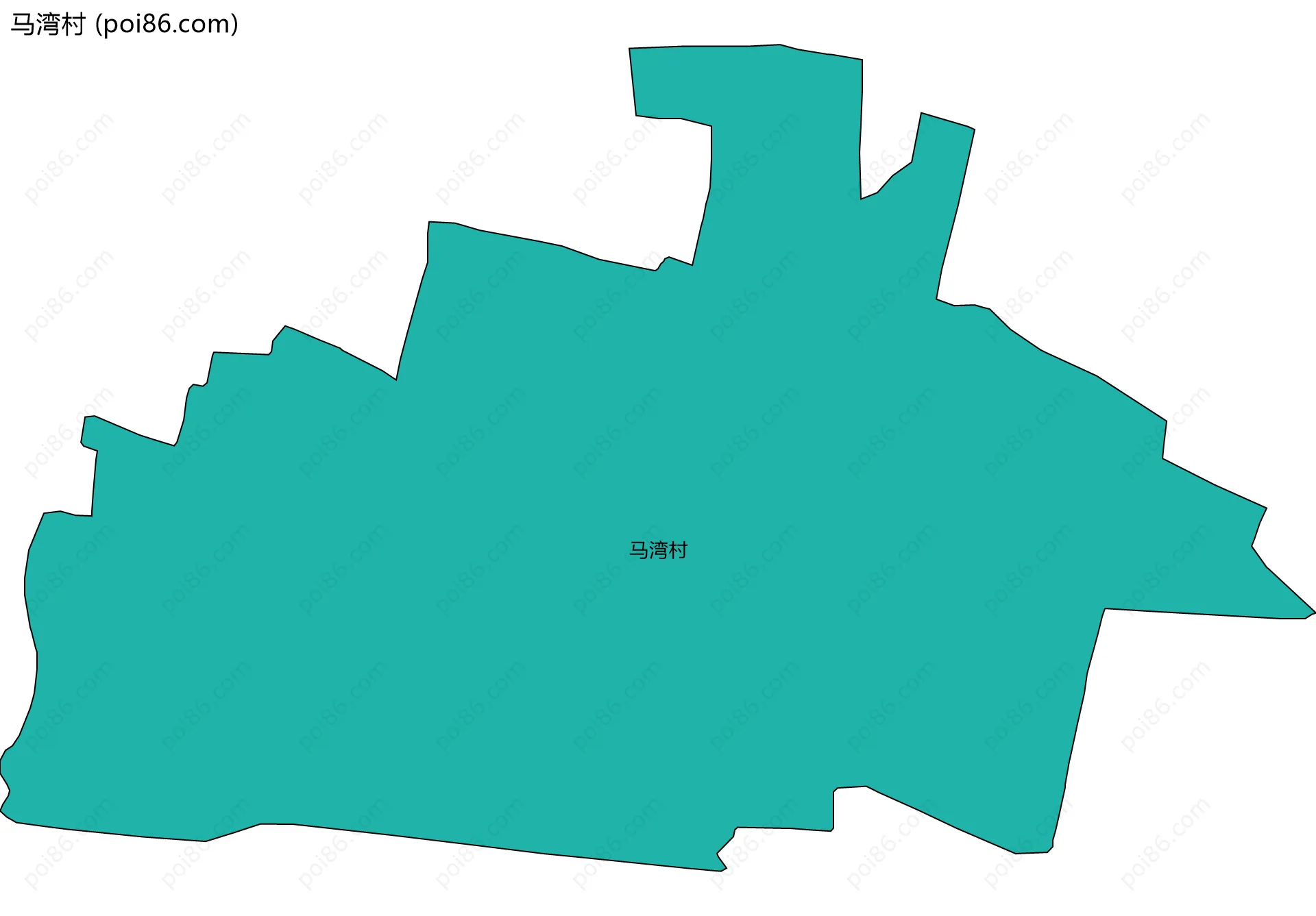 马湾村边界地图