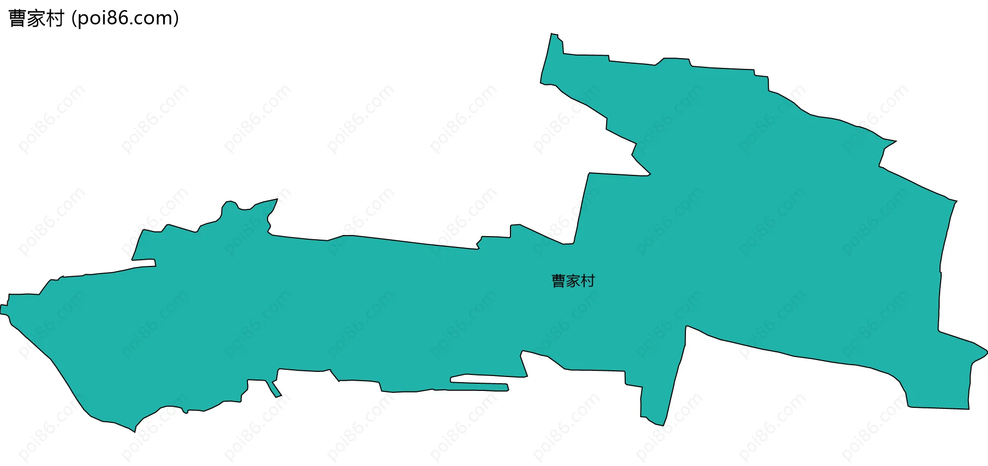 曹家村边界地图