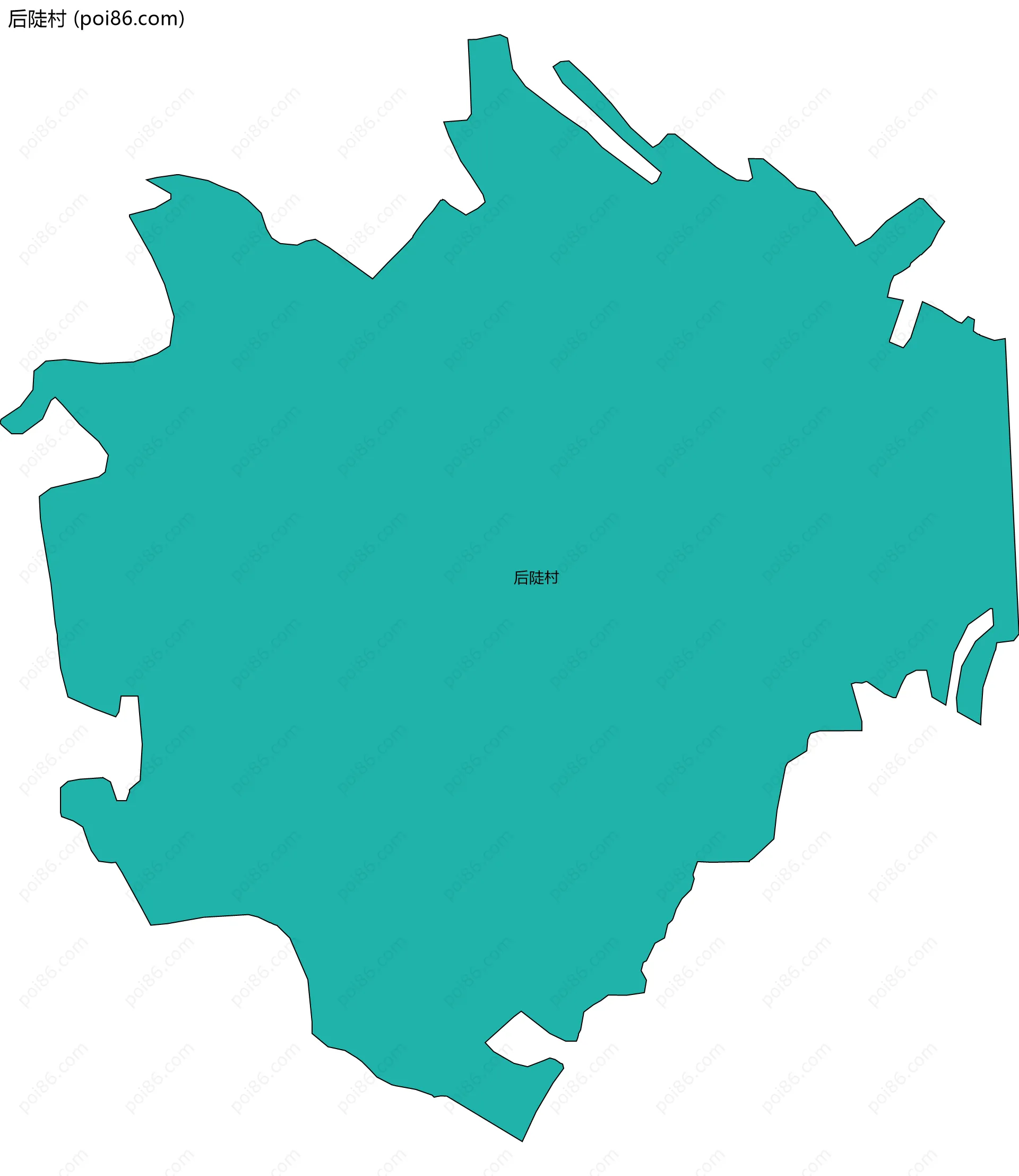 后陡村边界地图