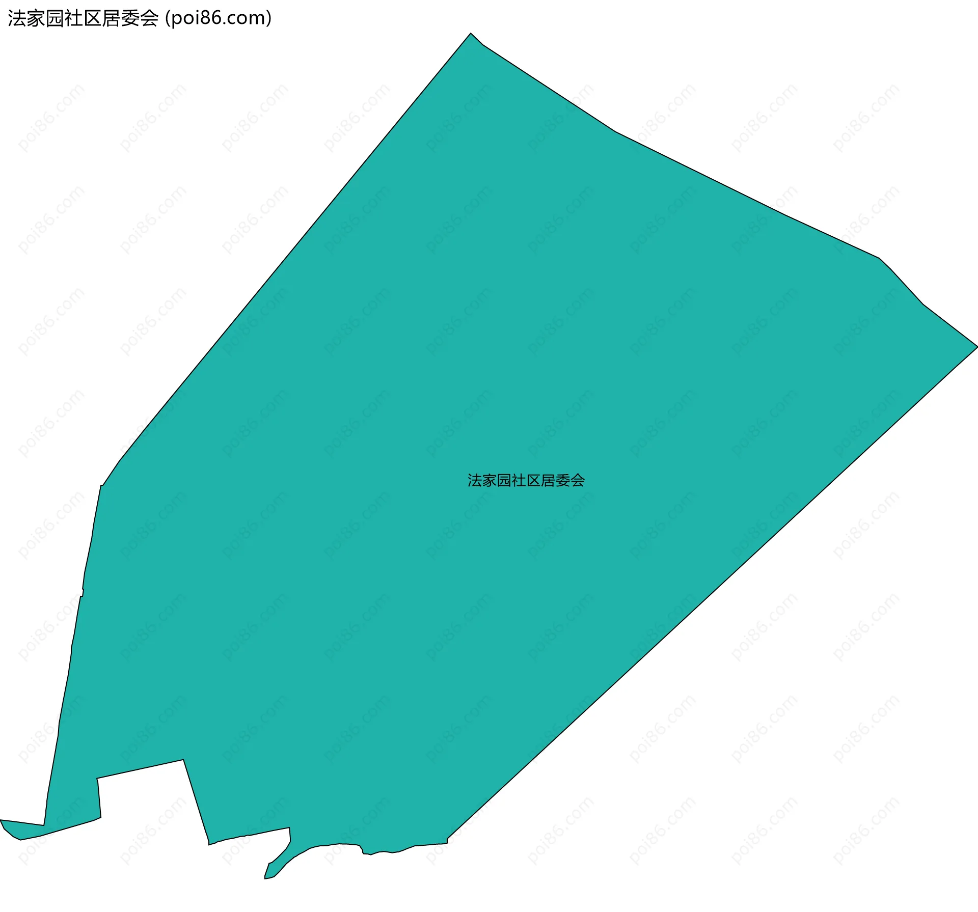 法家园社区居委会边界地图