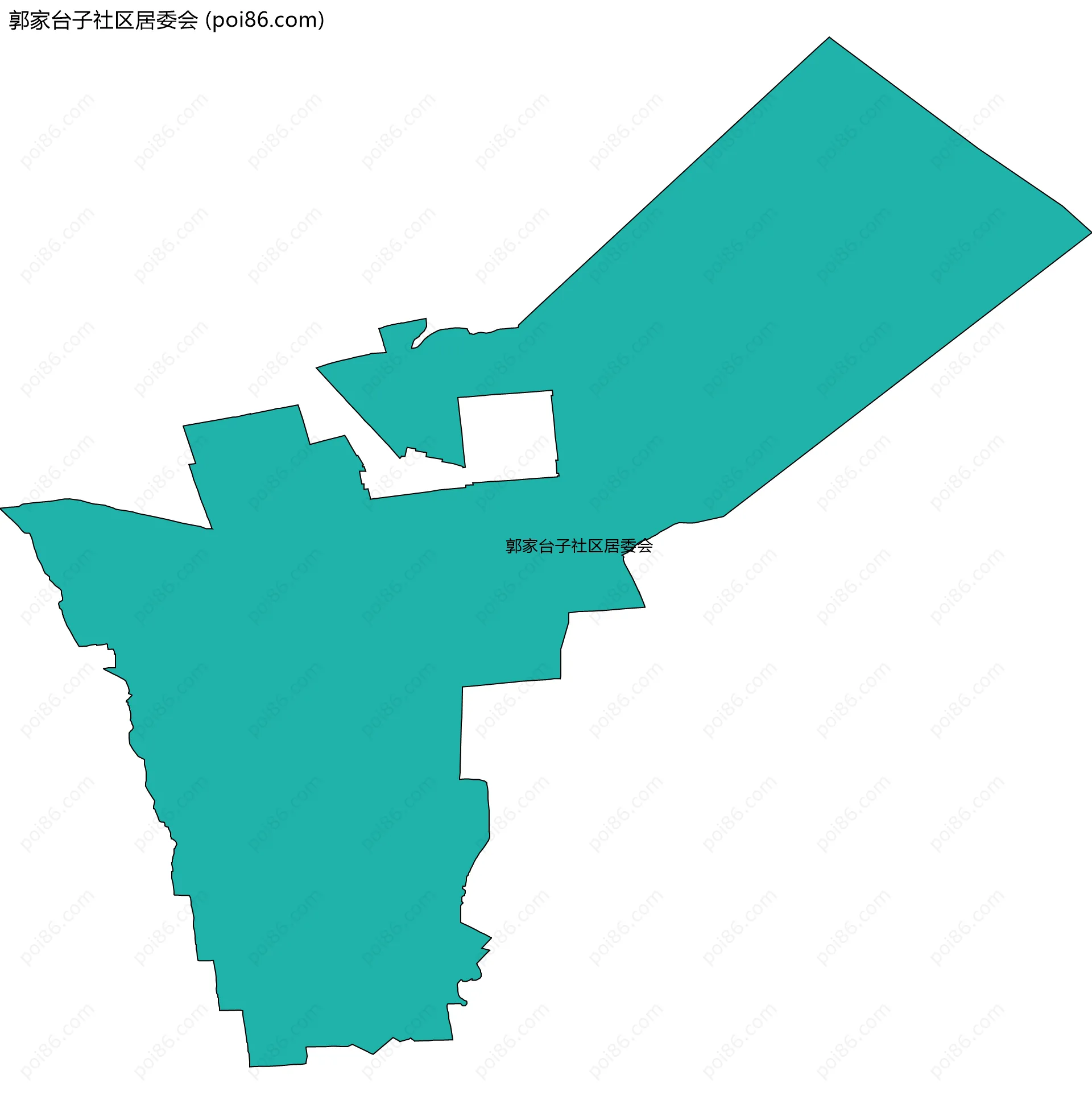 郭家台子社区居委会边界地图