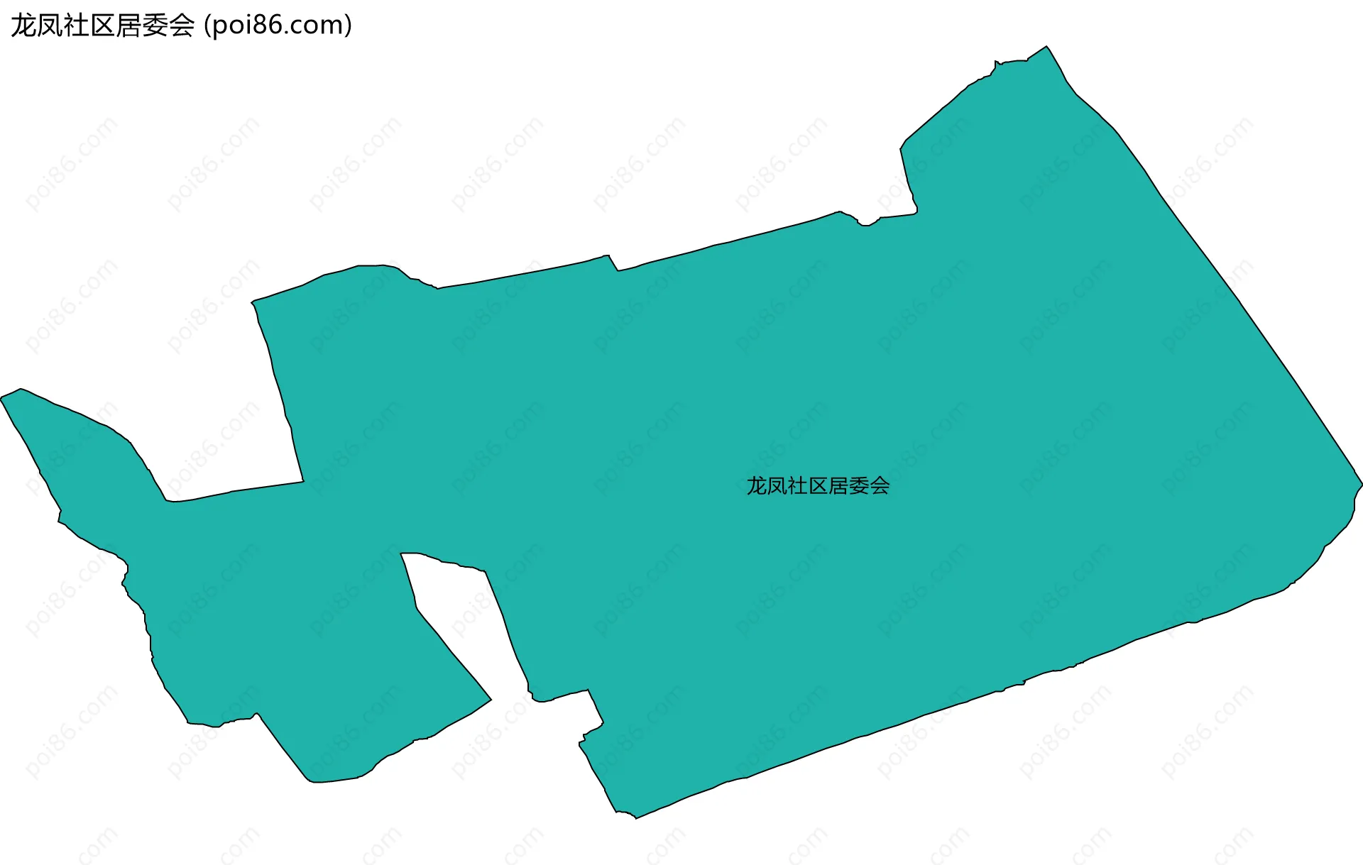 龙凤社区居委会边界地图