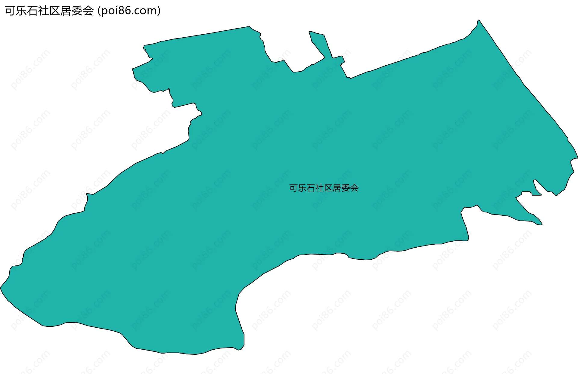 可乐石社区居委会边界地图