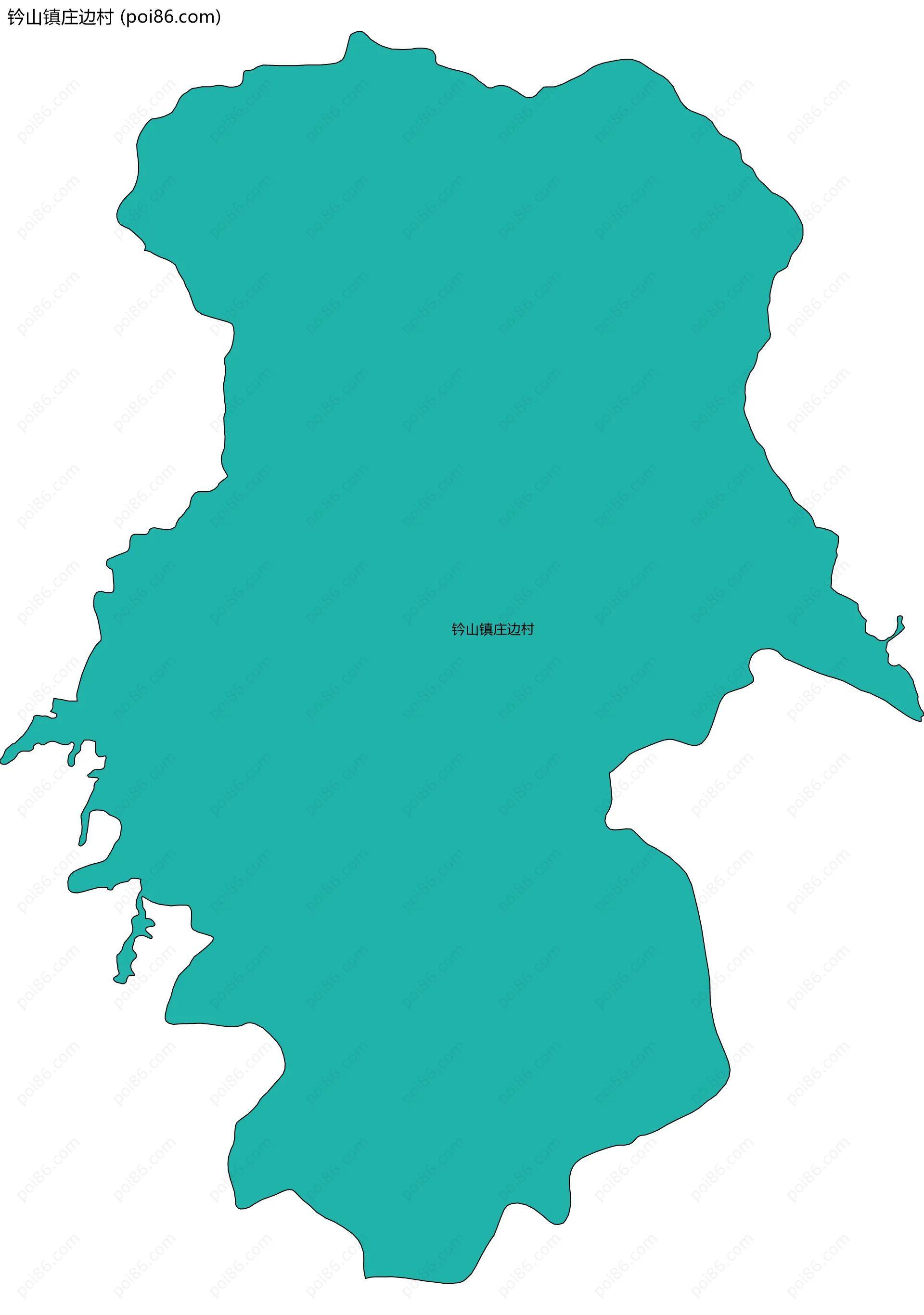 钤山镇庄边村边界地图