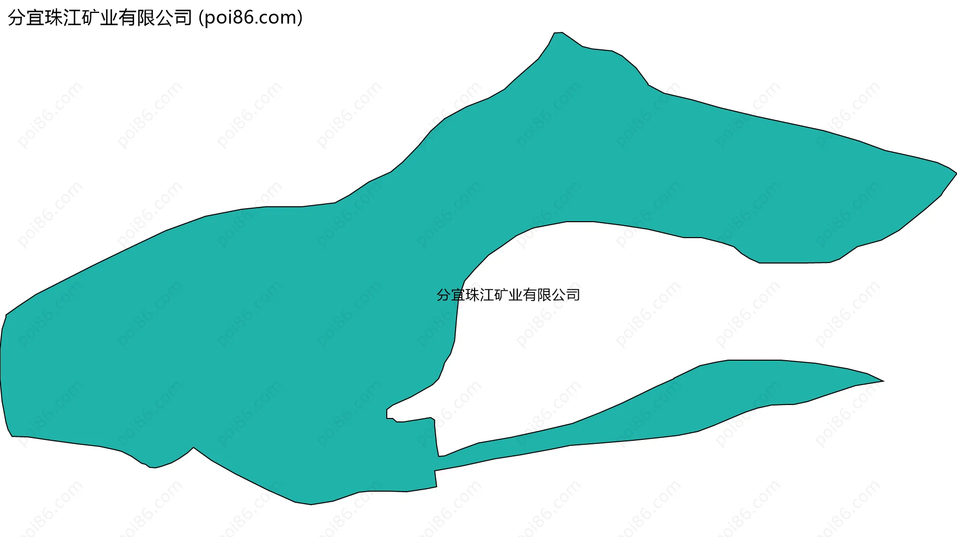 分宜珠江矿业有限公司边界地图