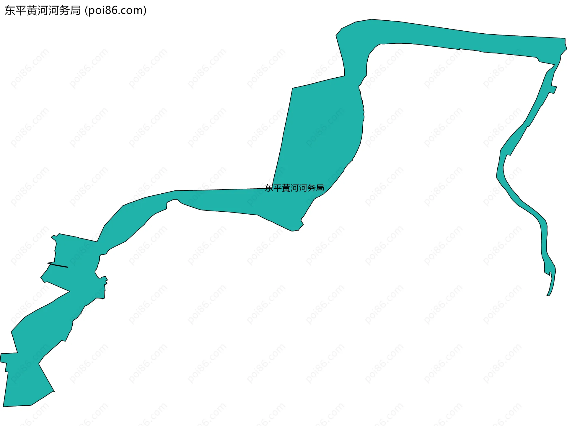 东平黄河河务局边界地图
