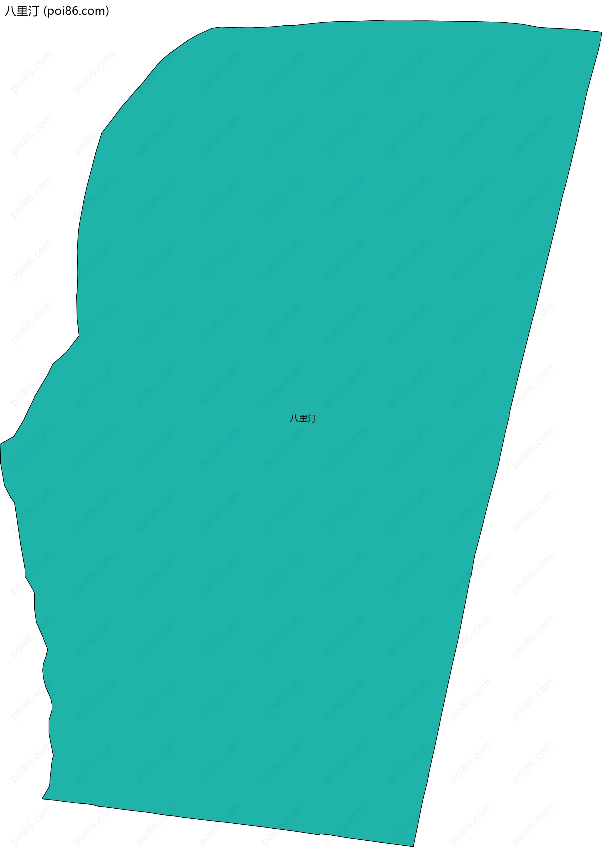 八里汀边界地图