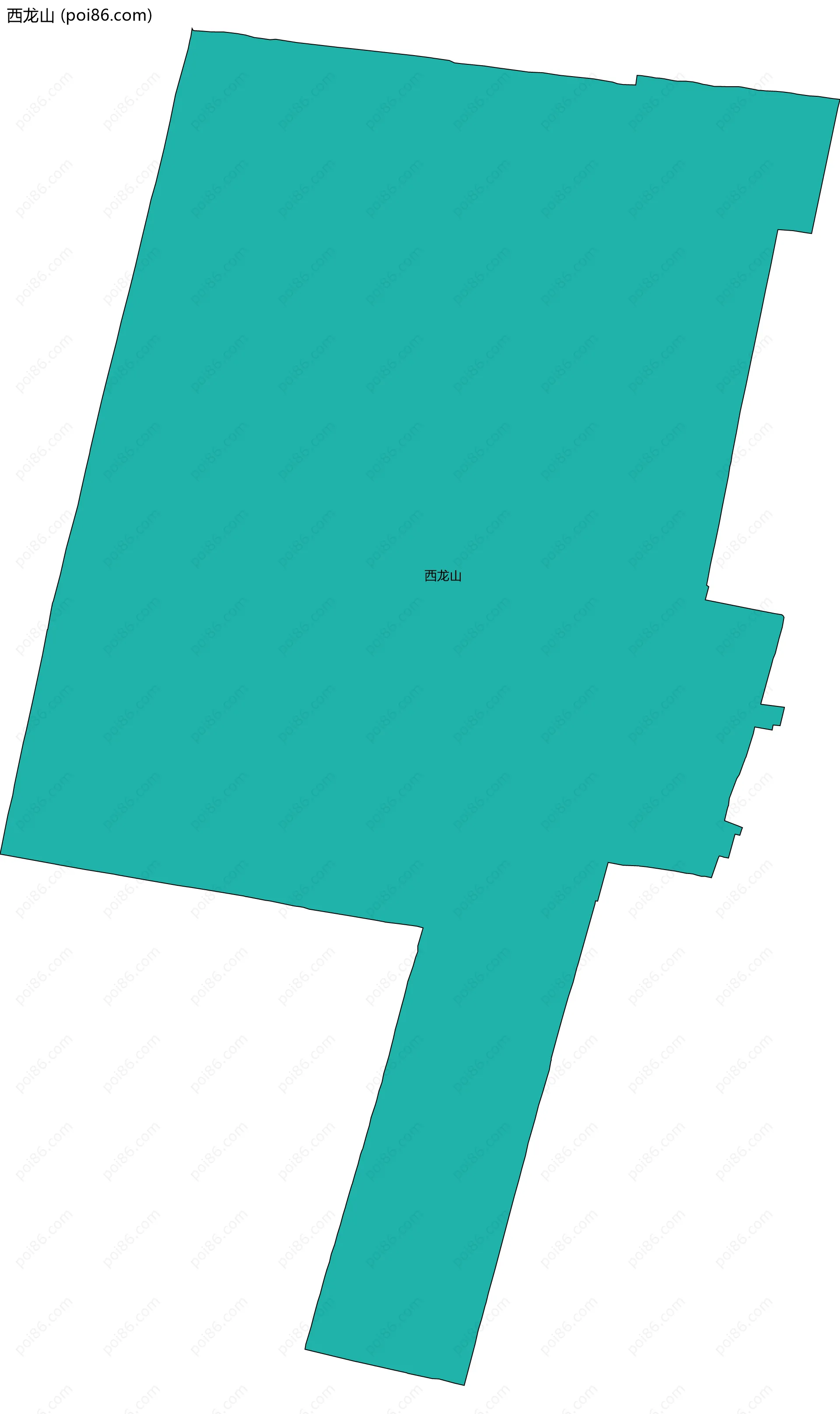 西龙山边界地图