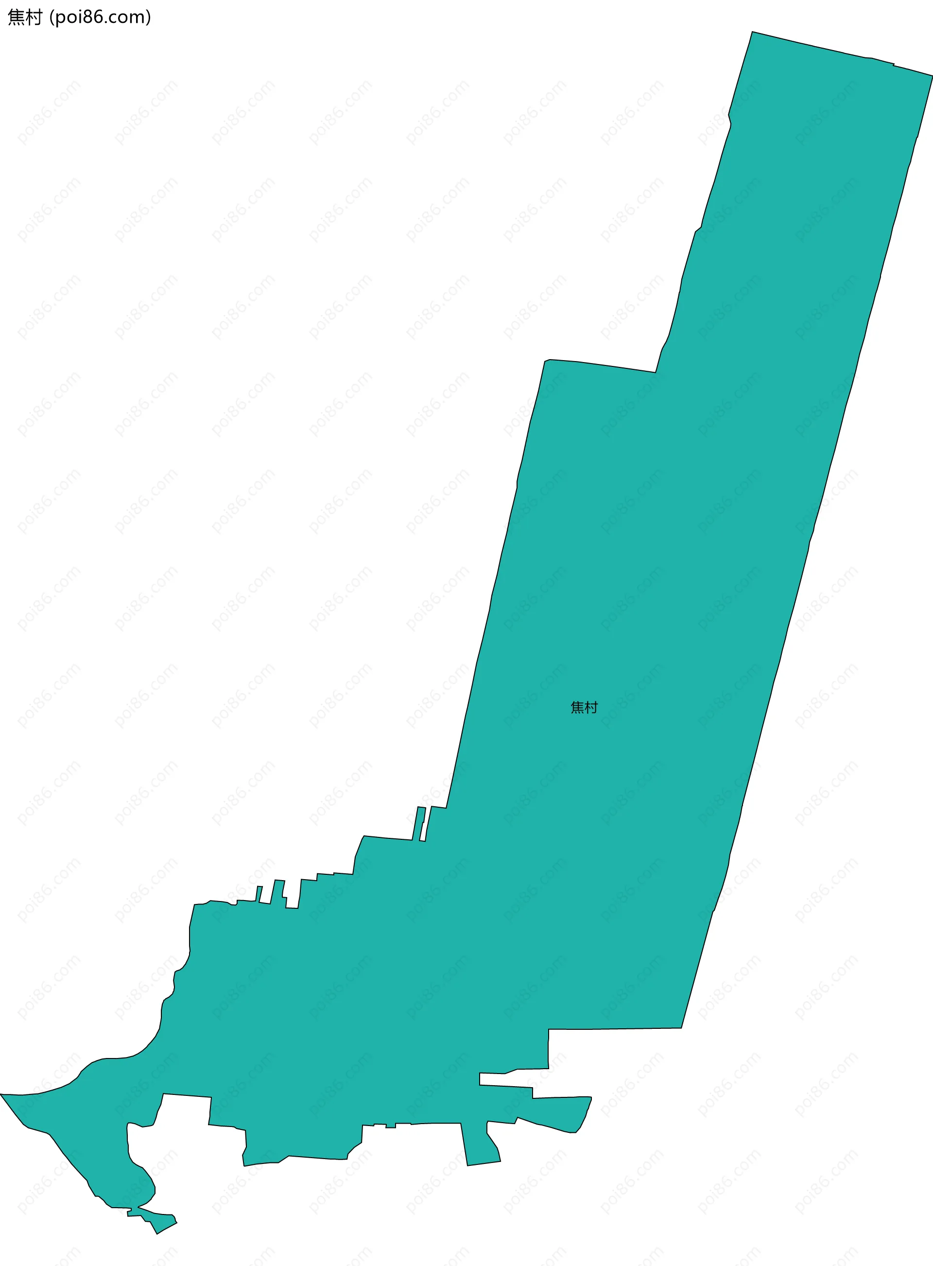 焦村边界地图