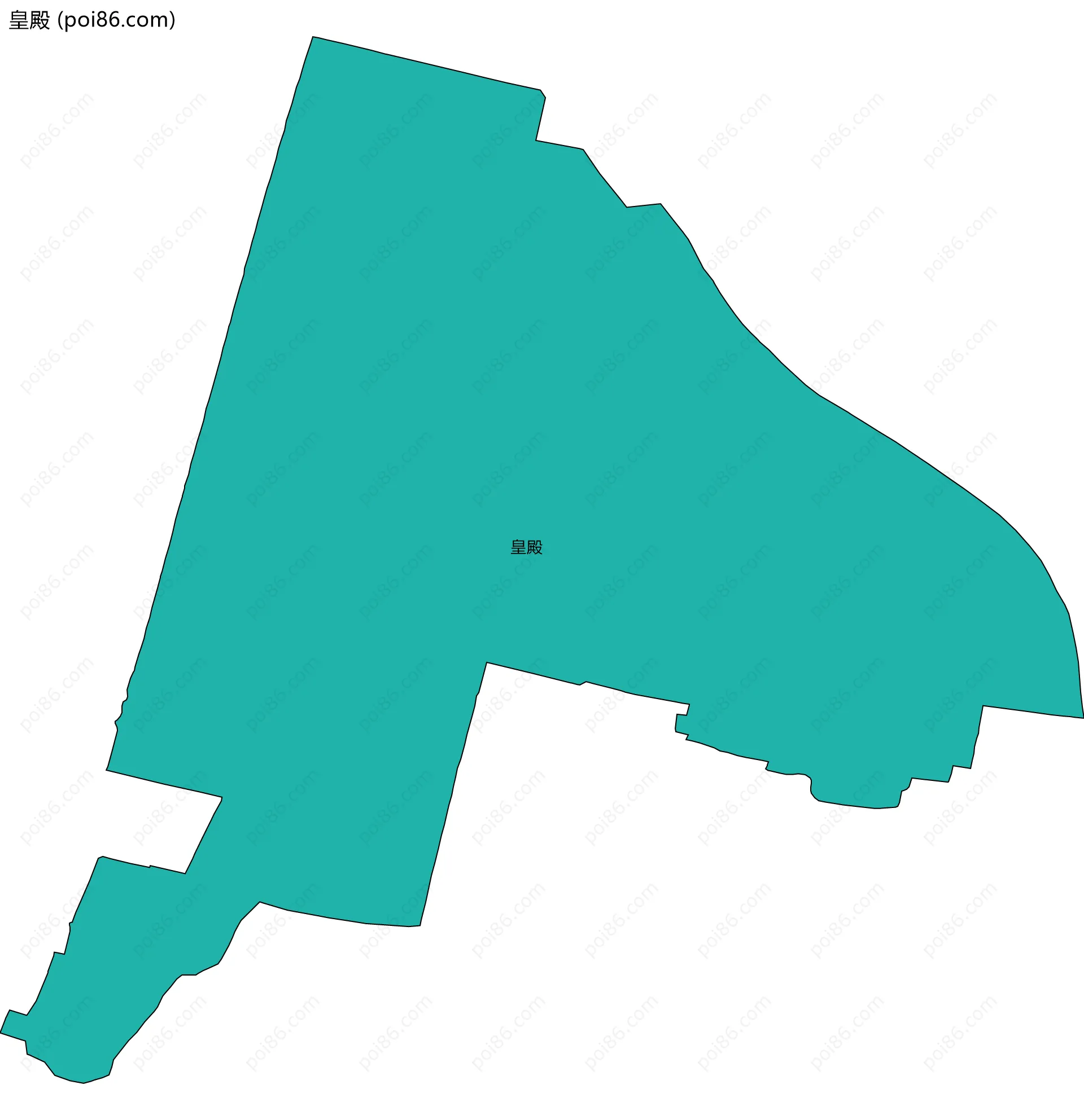 皇殿边界地图