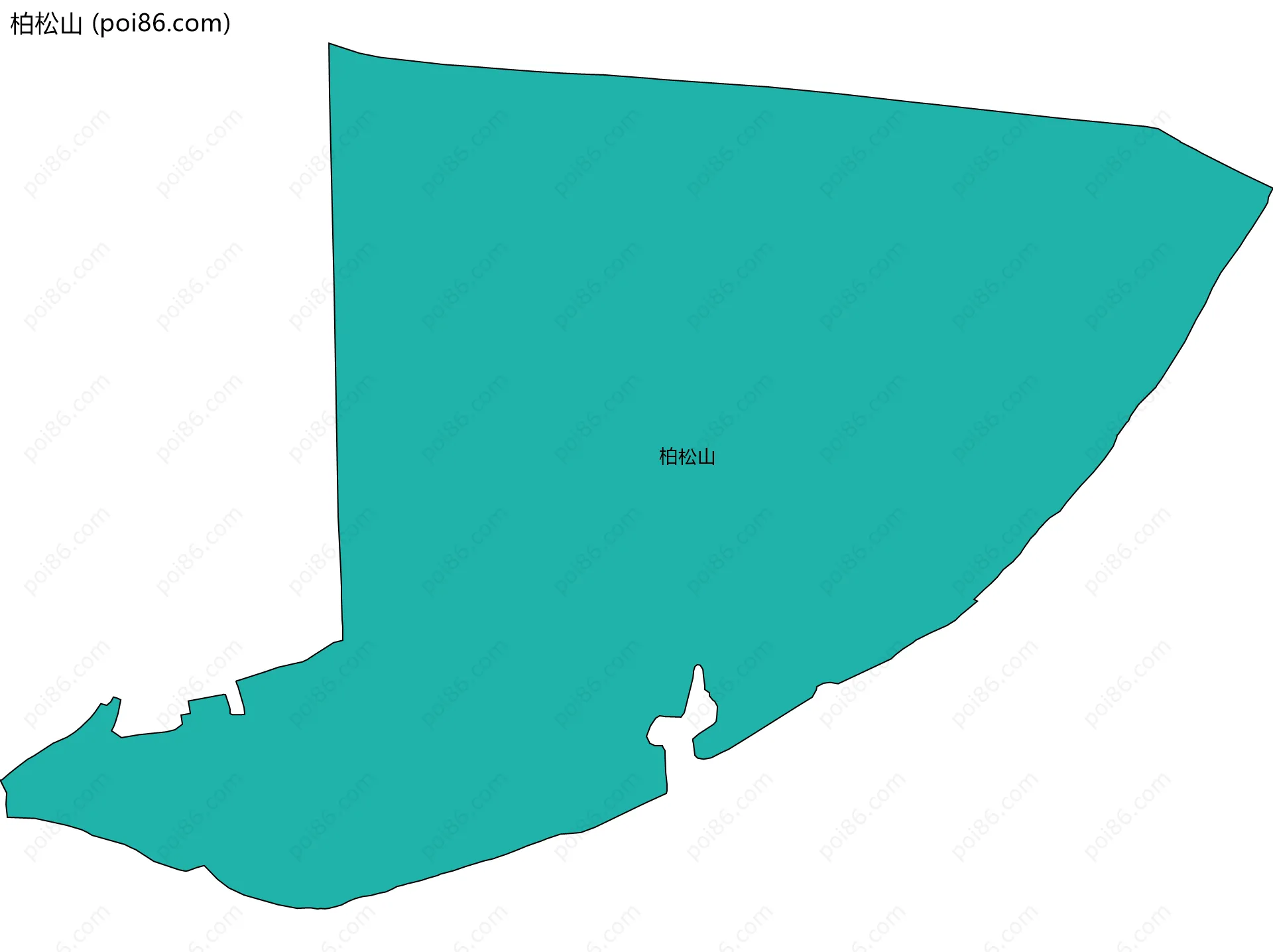 柏松山边界地图