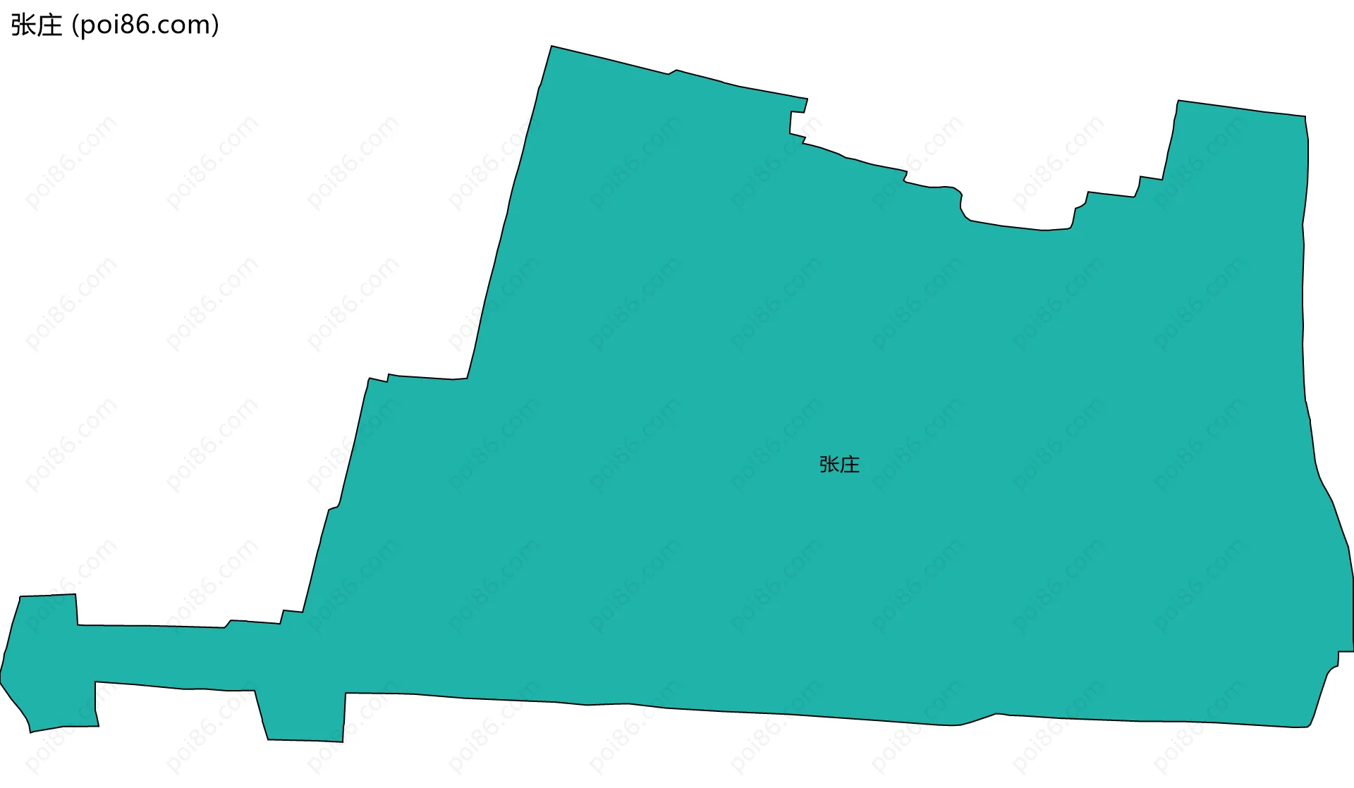 张庄边界地图