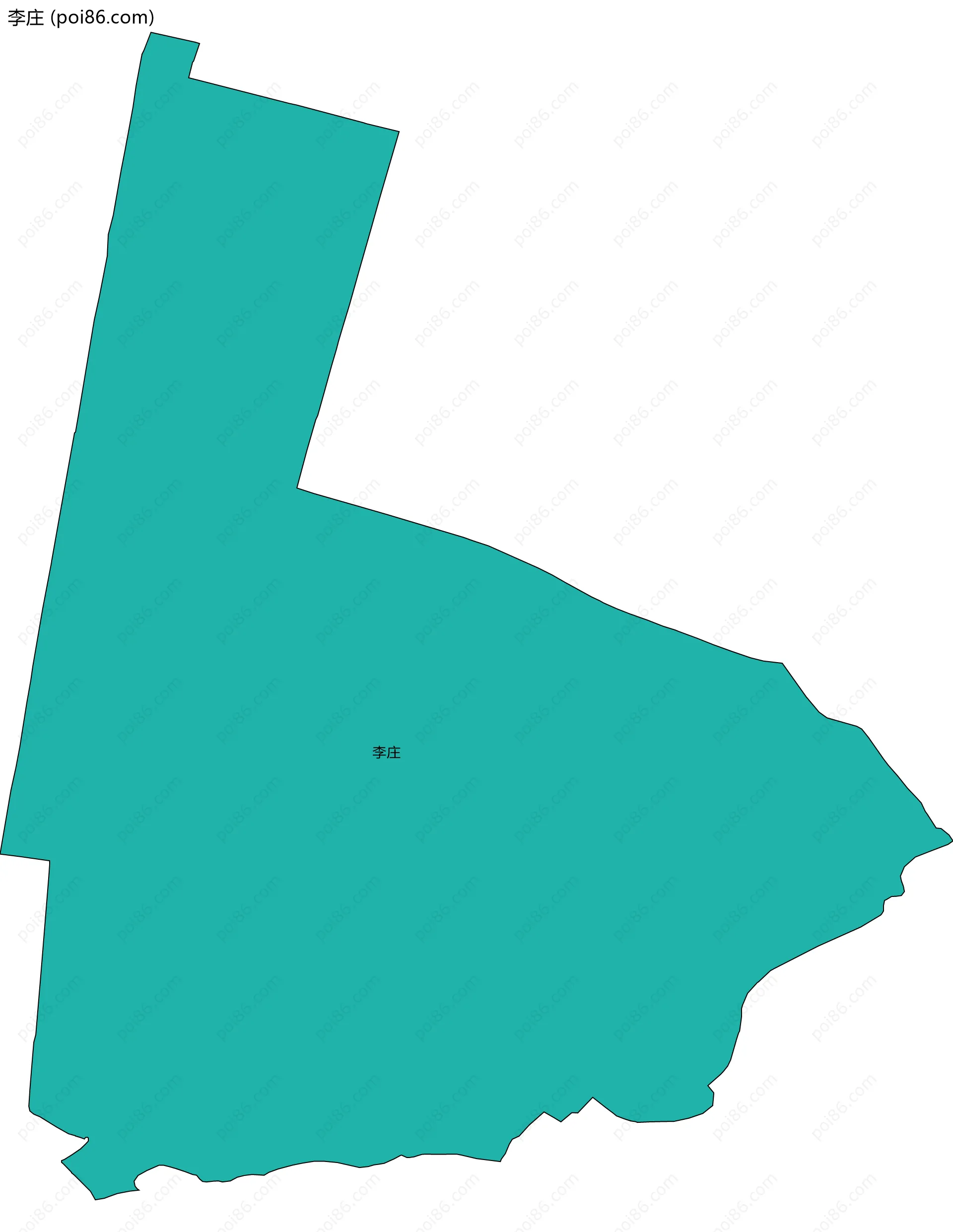 李庄边界地图