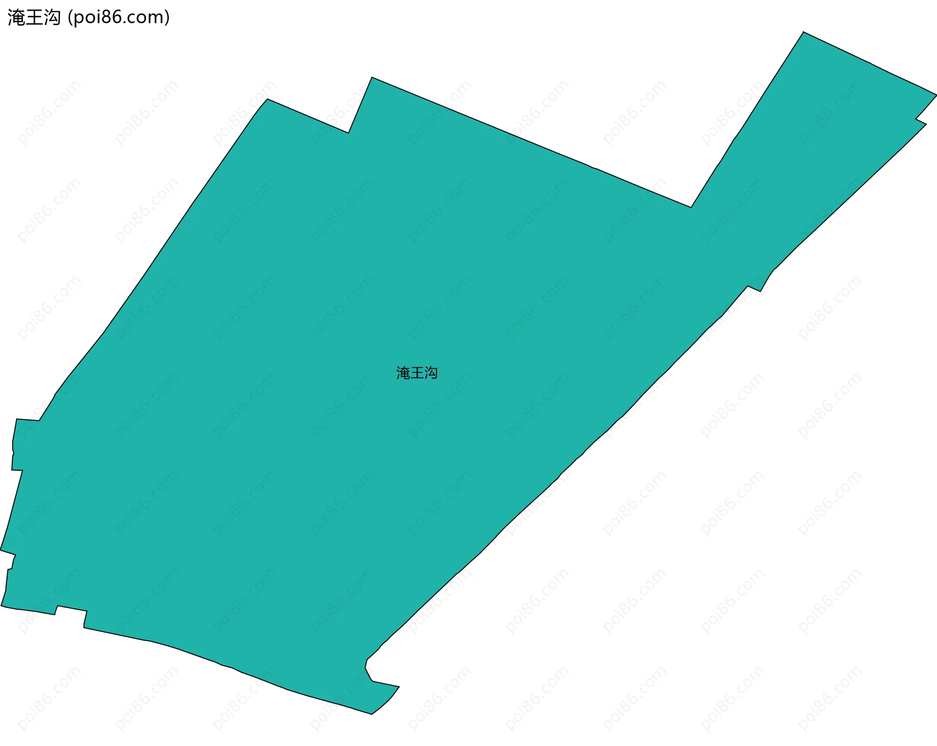 淹王沟边界地图